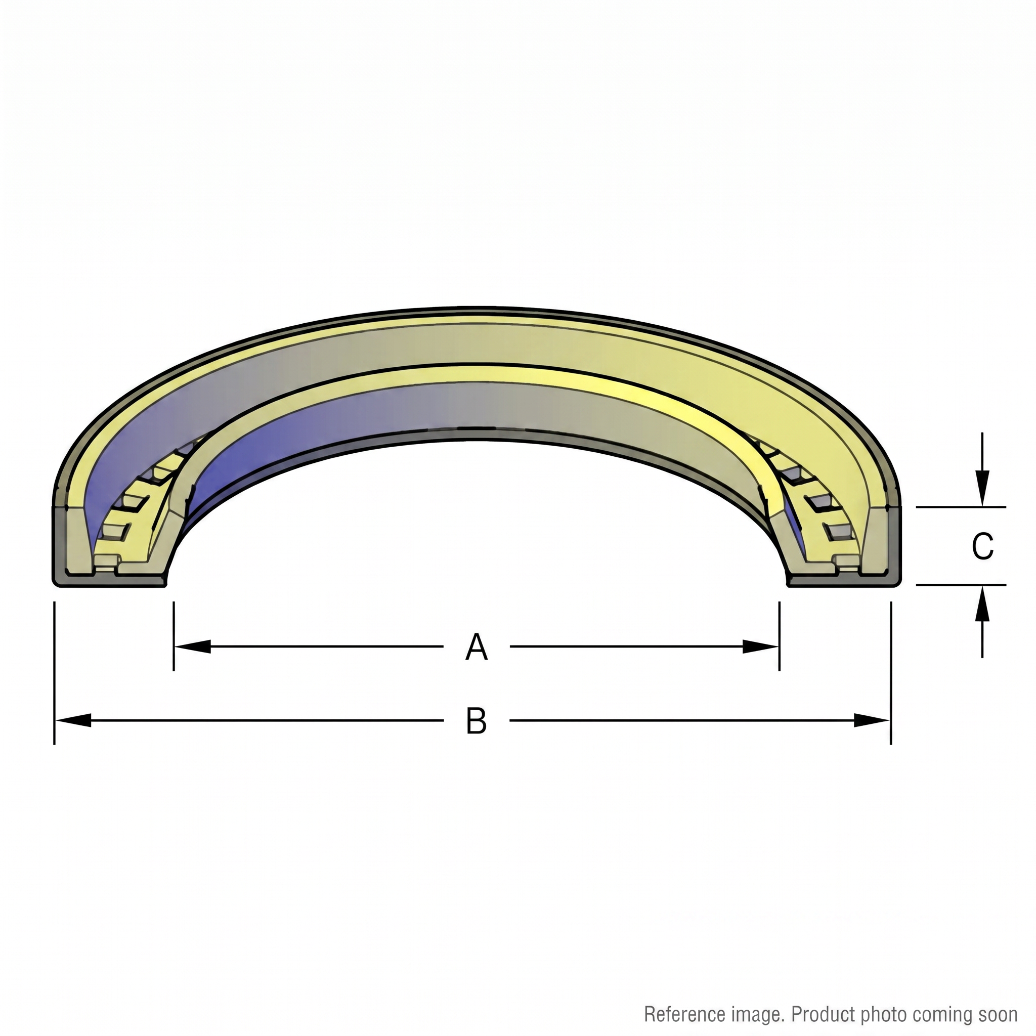 Hercules Sealing Products 100X115X7 Hydraulic Seals alternate angle product photo | stocked in BC, ships Canada-wide