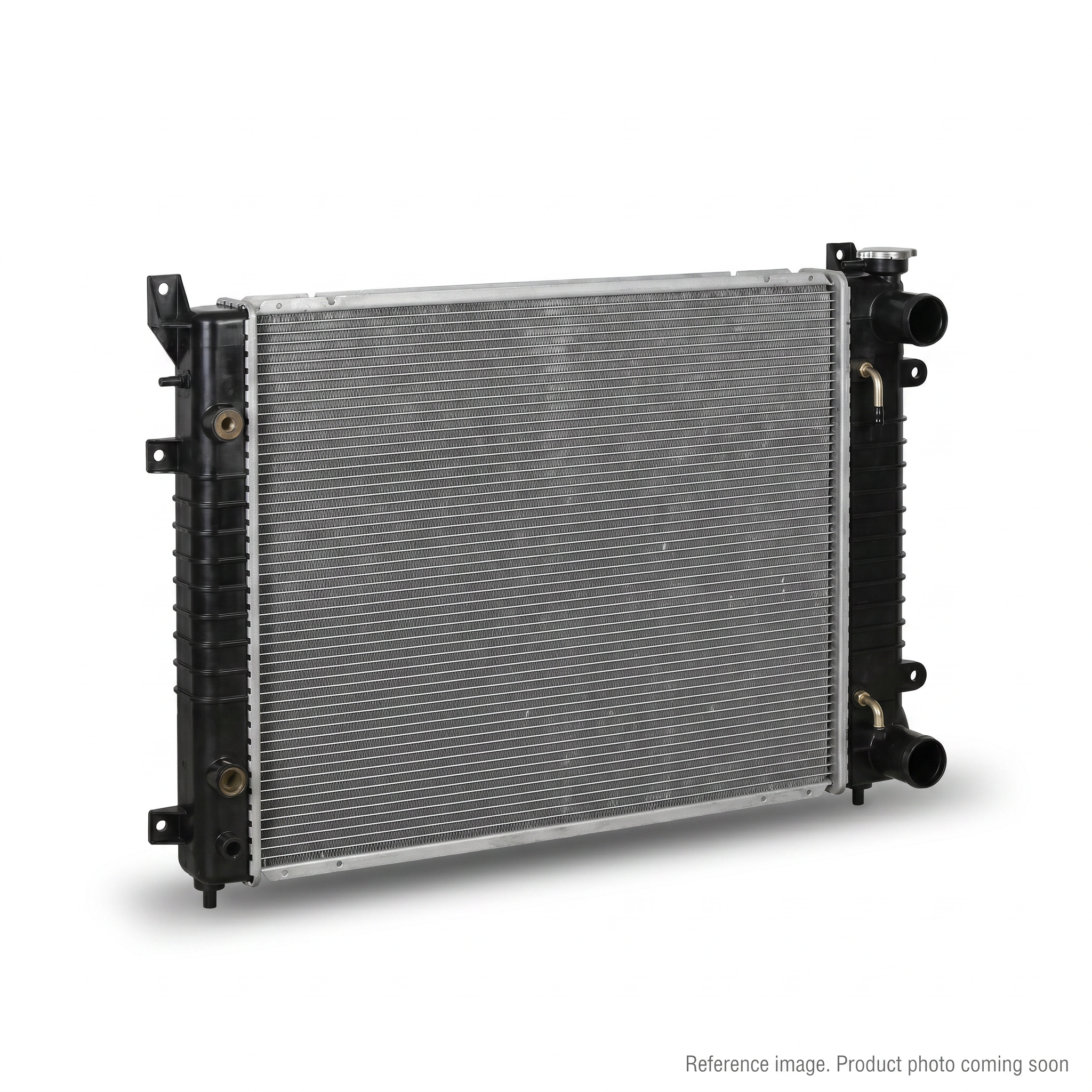 Hyundai 11K840120 Radiator Assy three-quarter angle product photo | stocked in BC, ships Canada-wide