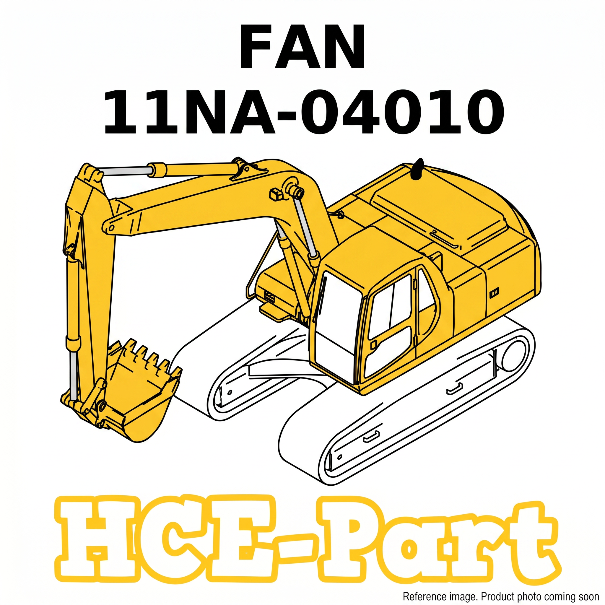 Hyundai HCE 11NA00110 Engine Cooling Fans alternate angle product photo | stocked in BC, ships Canada-wide