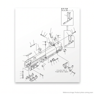 Komatsu 15553 Track Frame Parts front product photo | stocked in BC, ships Canada-wide