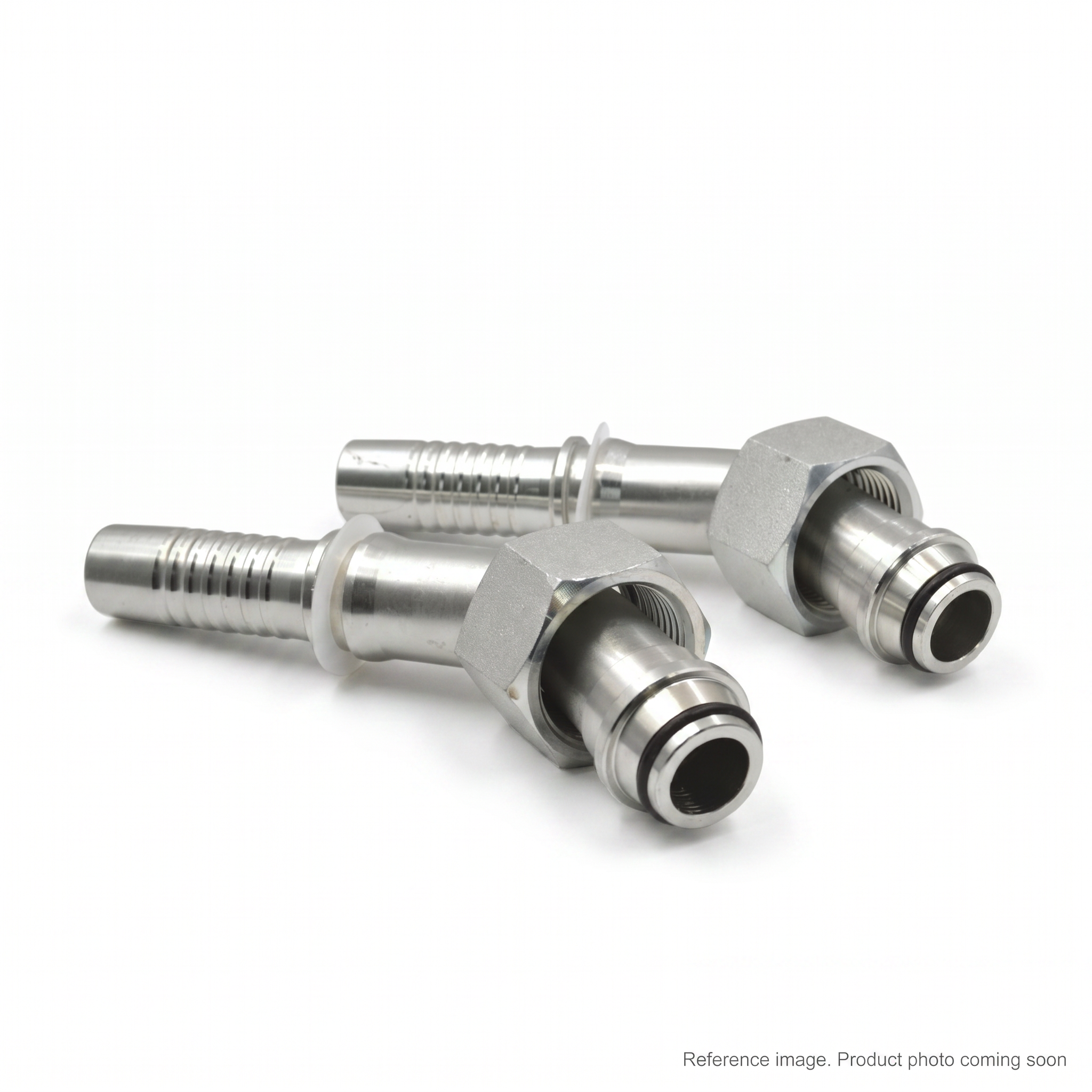 Aftermarket 20442-45-20RW Metric Female 24 Cone Hose Fitting three-quarter angle product photo | stocked in BC, ships Canada-wide