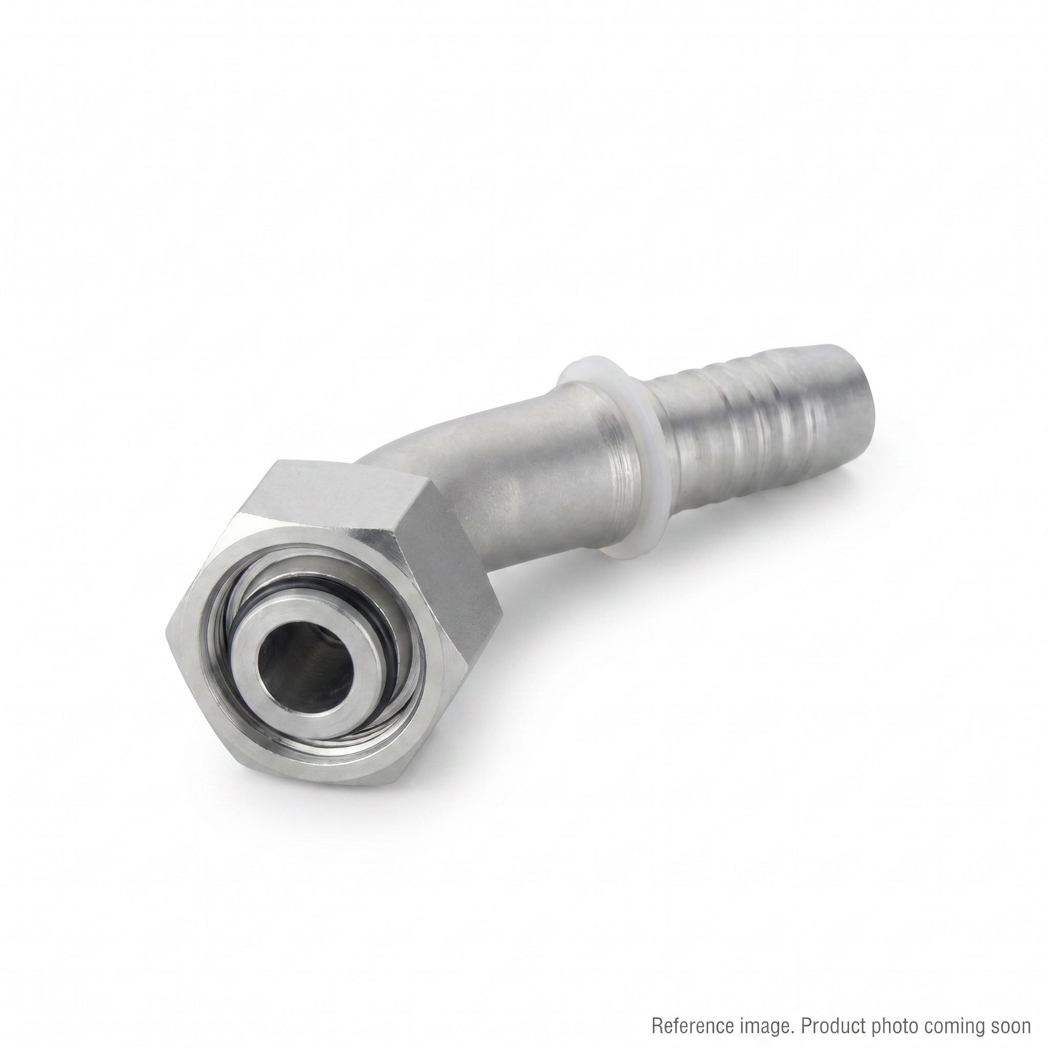 Aftermarket 20542-42-16RW 45 Degree Metric Female Cone Hose Fitting front product photo | stocked in BC, ships Canada-wide