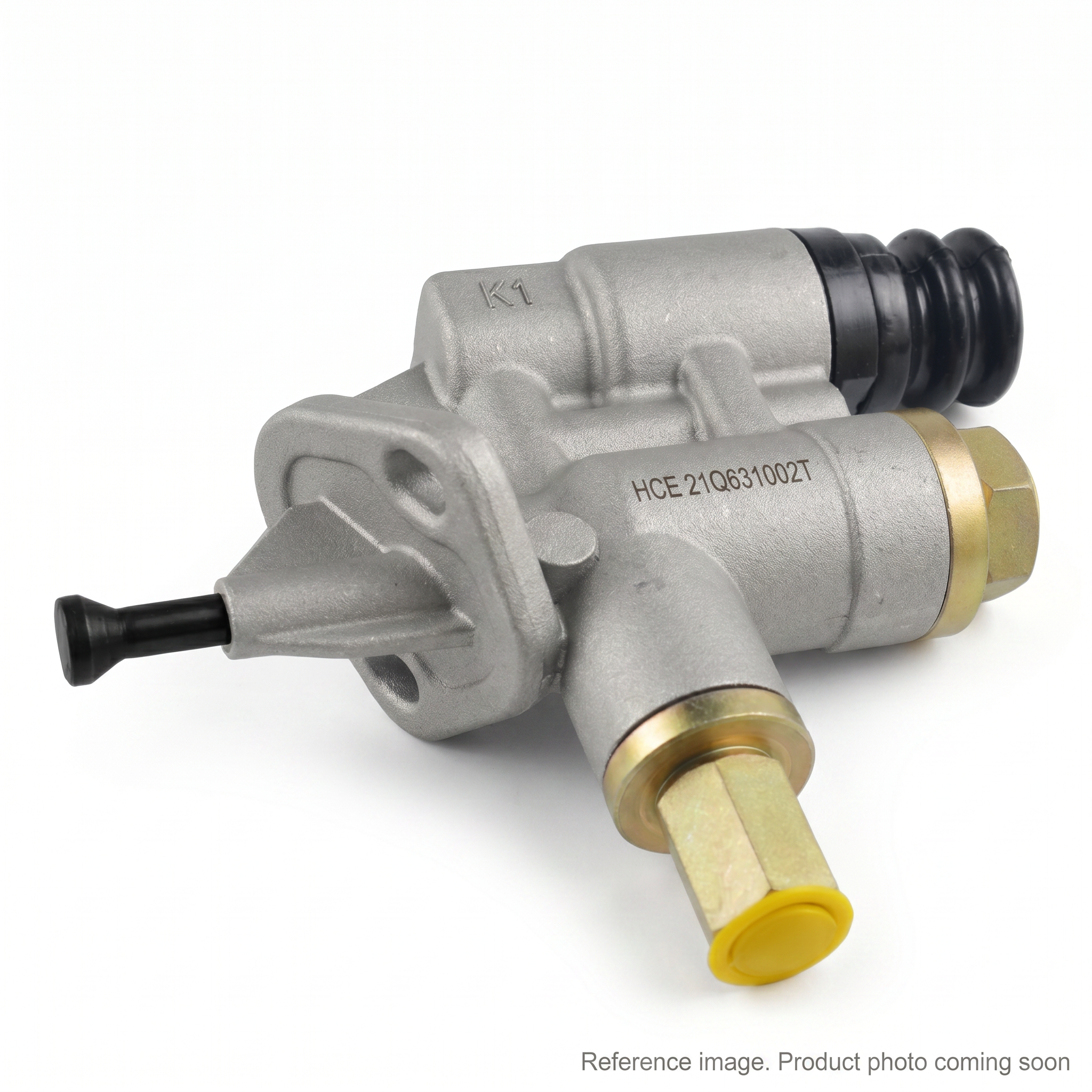 Hyundai HCE 21Q631002T Fuel Filler Pump three-quarter angle product photo | stocked in BC, ships Canada-wide