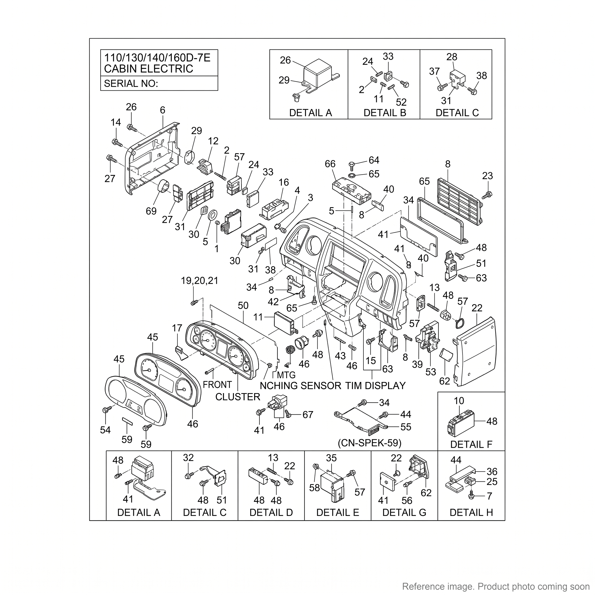 Hyundai 24L12000 Cab Parts front product photo | stocked in BC, ships Canada-wide