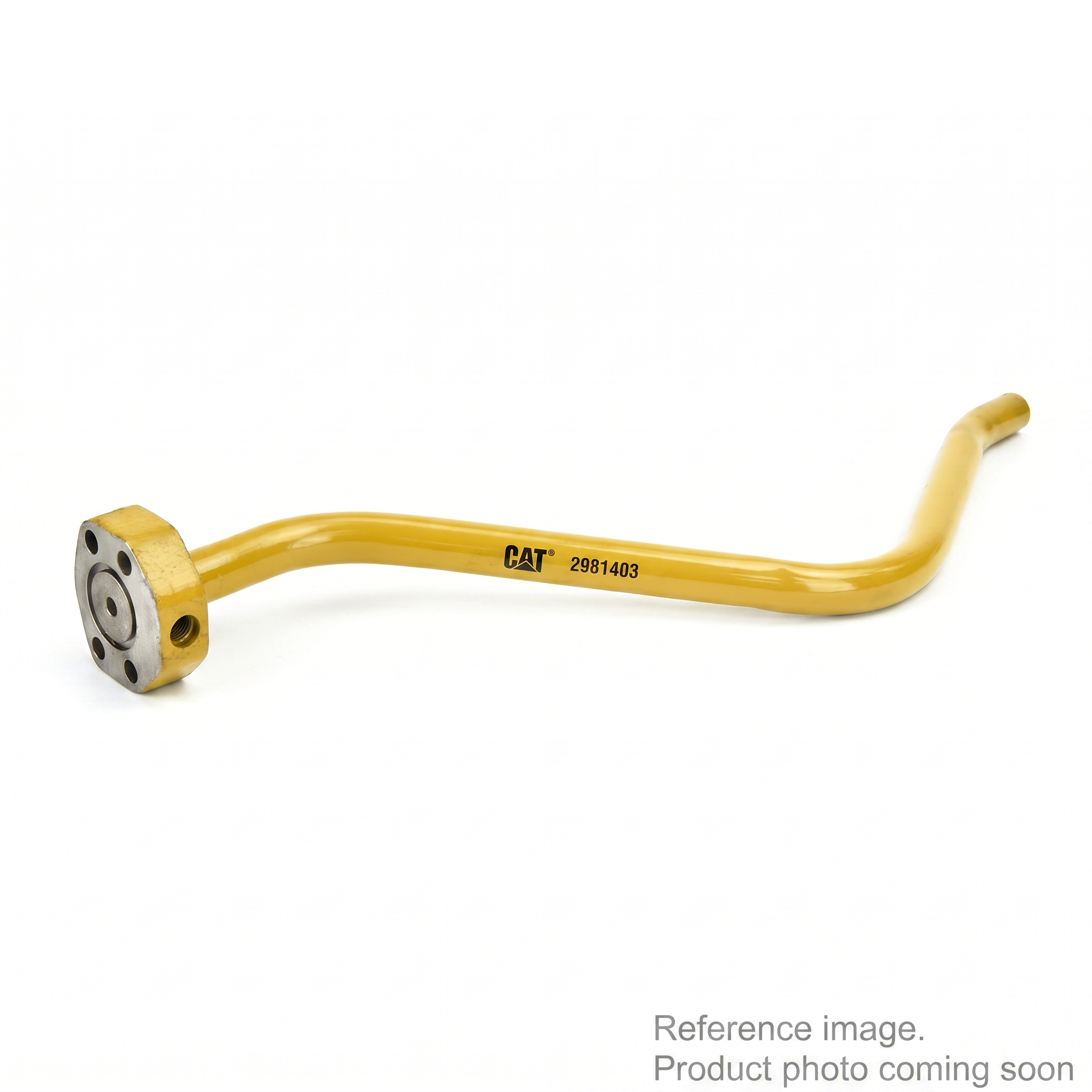 Caterpillar 2981403 Tube three-quarter angle product photo | stocked in BC, ships Canada-wide