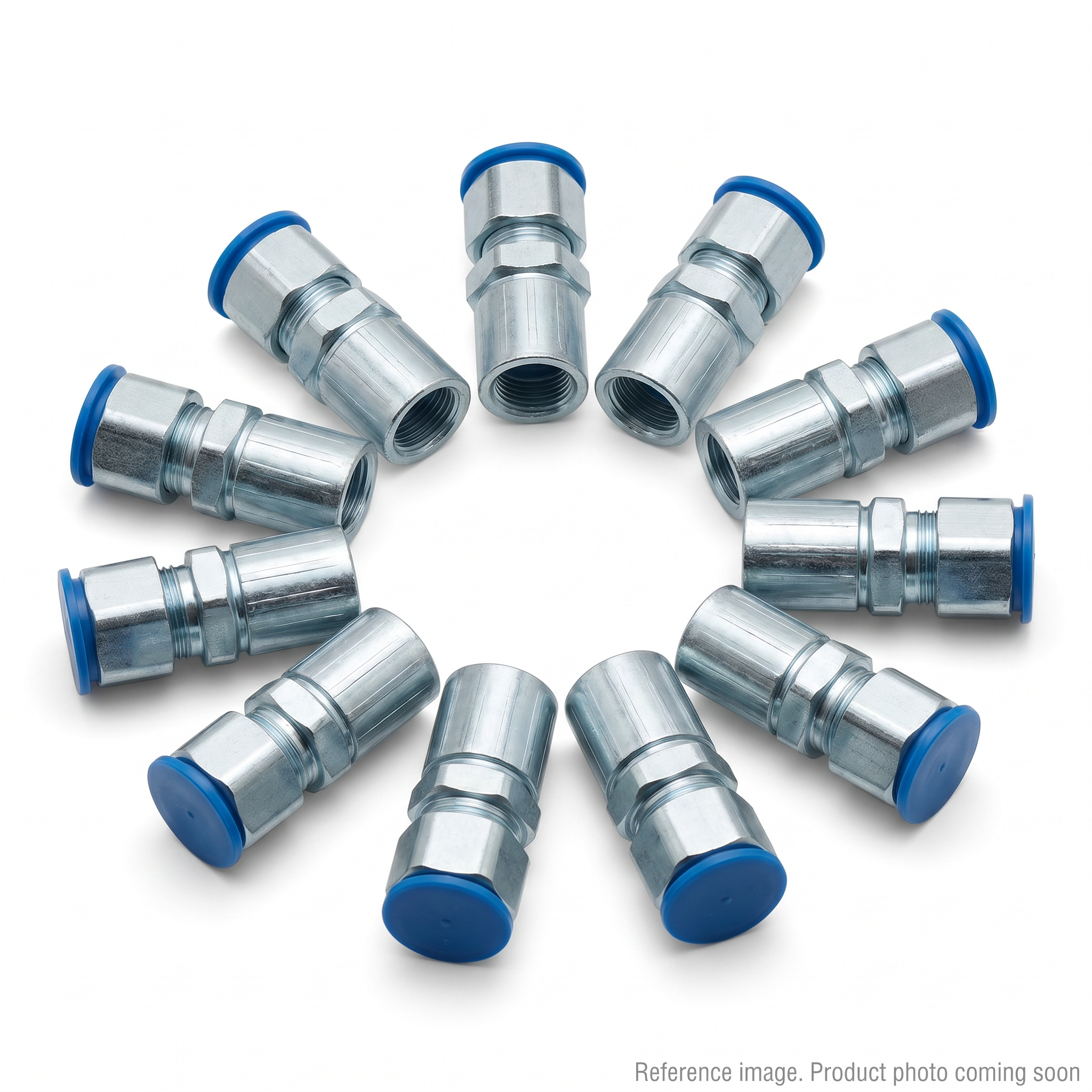 Parker 3030-06-06 Hydraulic Hose Fittings three-quarter angle product photo | stocked in BC, ships Canada-wide