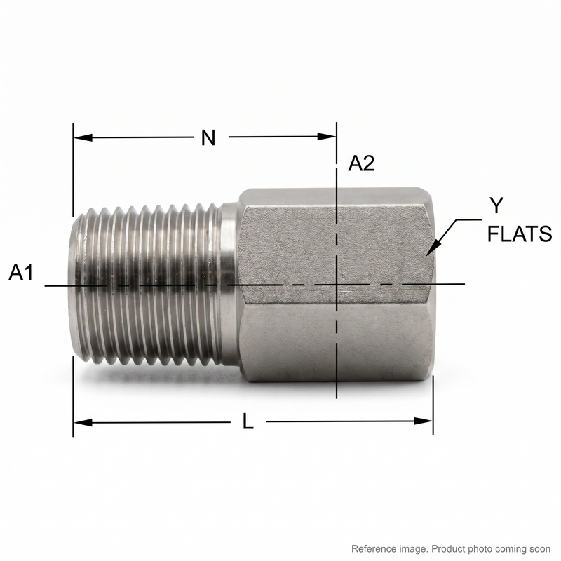 Aim Rentals 3051-10-08 Hydraulic Fitting front product photo | stocked in BC, ships Canada-wide