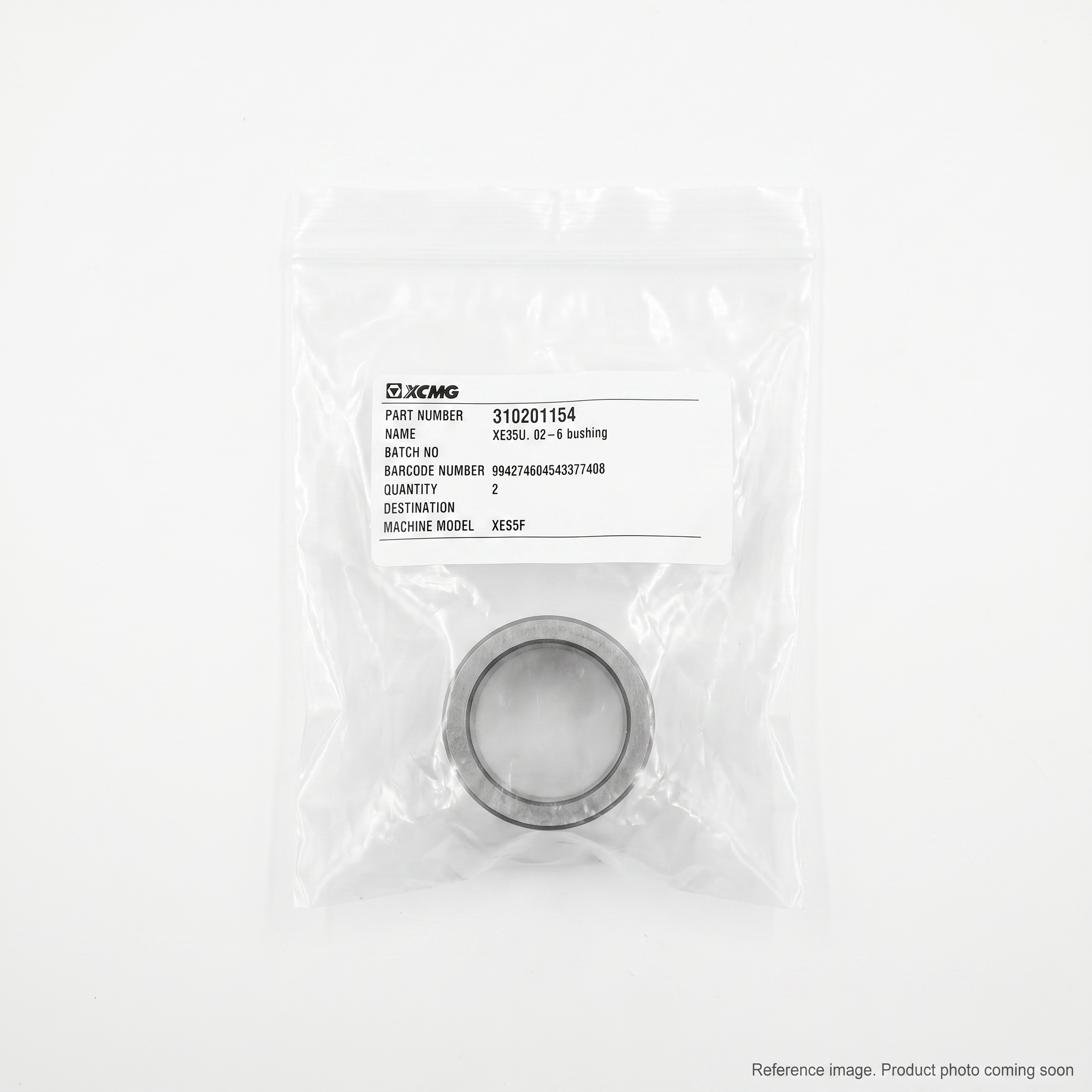 XCMG 310201154 Bushing three-quarter angle product photo | stocked in BC, ships Canada-wide