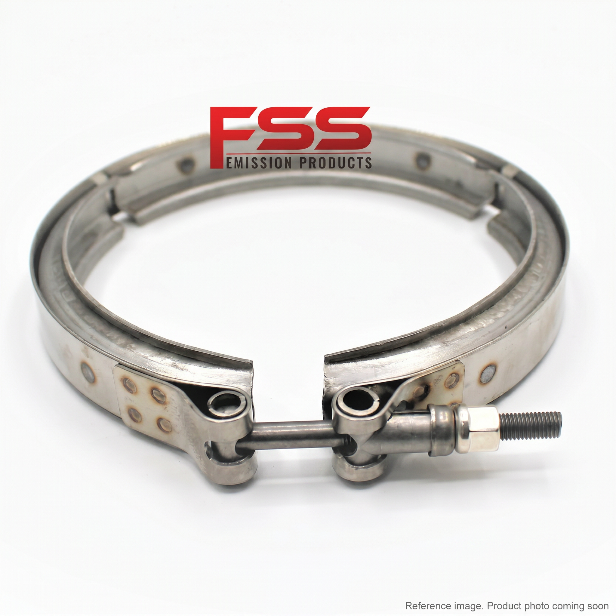 XCMG 310600549 Clamp three-quarter angle product photo | stocked in BC, ships Canada-wide