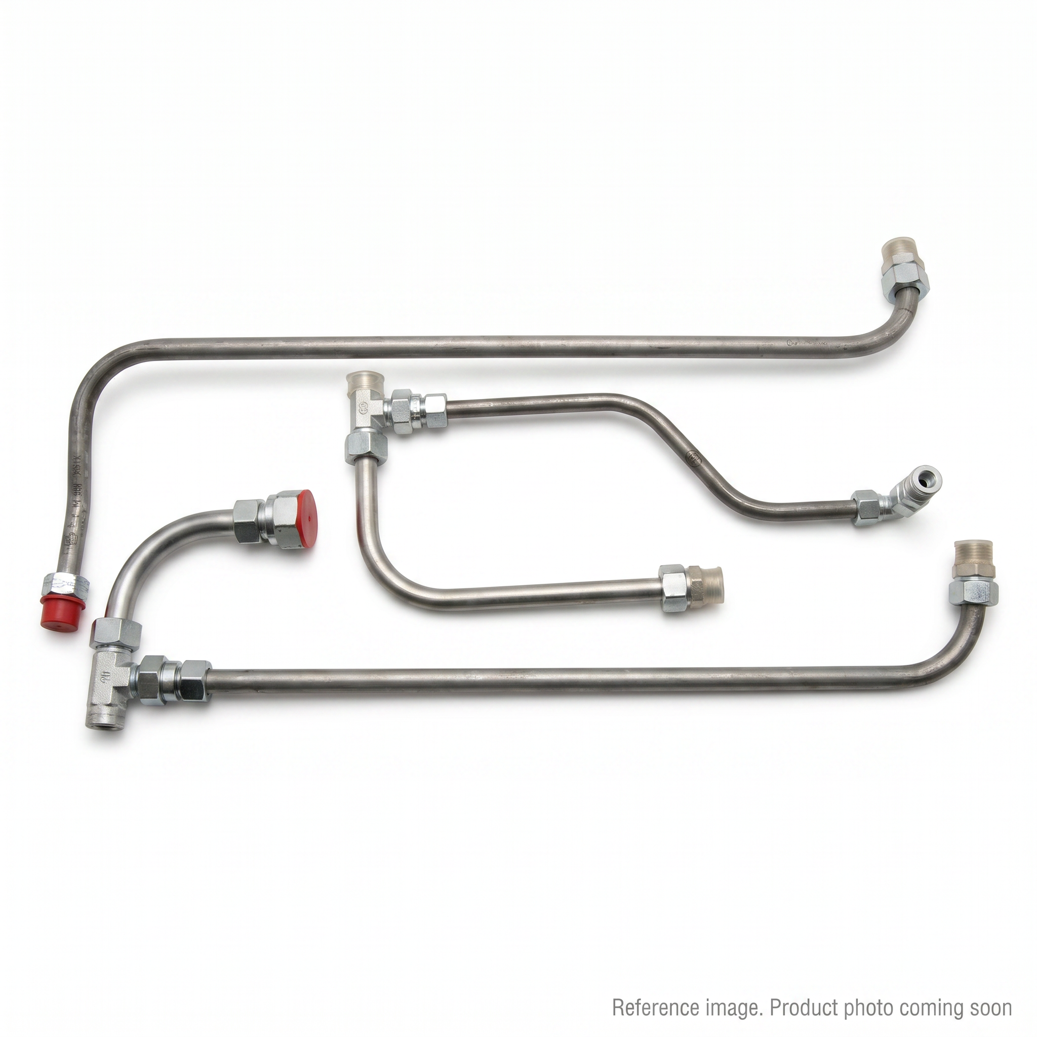 Hyundai 310903954 Hydraulic Steel Pipe Assembly alternate angle product photo | stocked in BC, ships Canada-wide