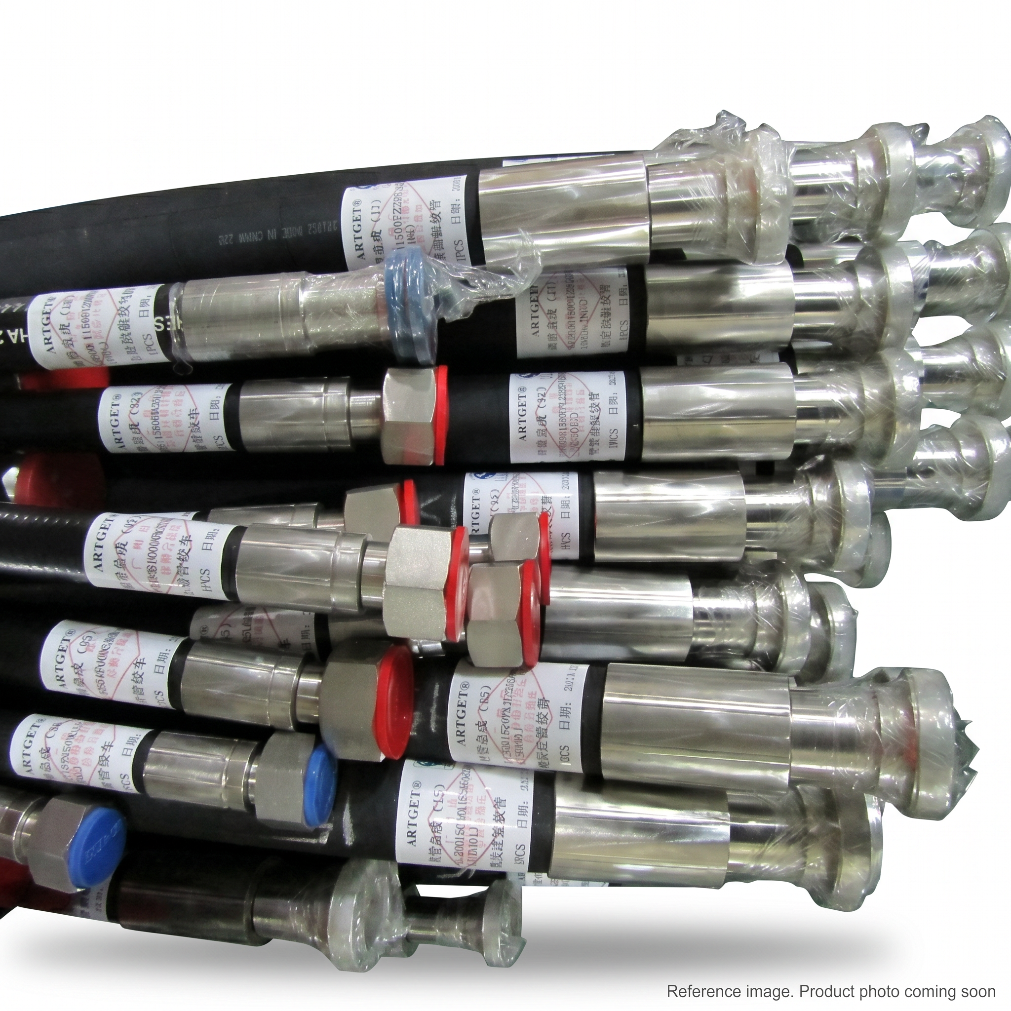 Hyundai 310903956 Hydraulic Steel Pipe Assembly alternate angle product photo | stocked in BC, ships Canada-wide