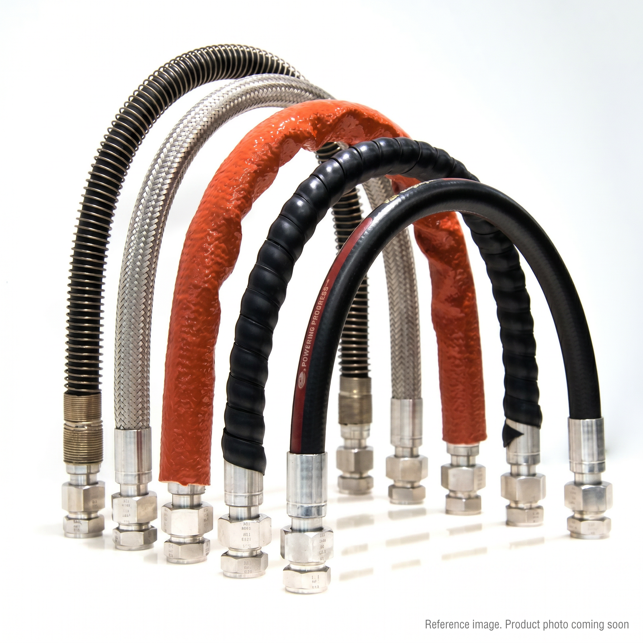 Hyundai 312003350 Hydraulic Steel Pipe Assembly alternate angle product photo | stocked in BC, ships Canada-wide