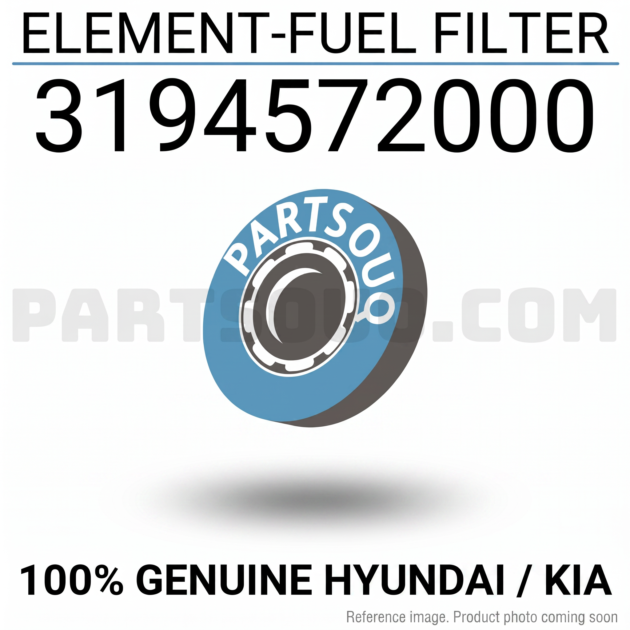 Hyundai 3194572001 Filters three-quarter angle product photo | stocked in BC, ships Canada-wide