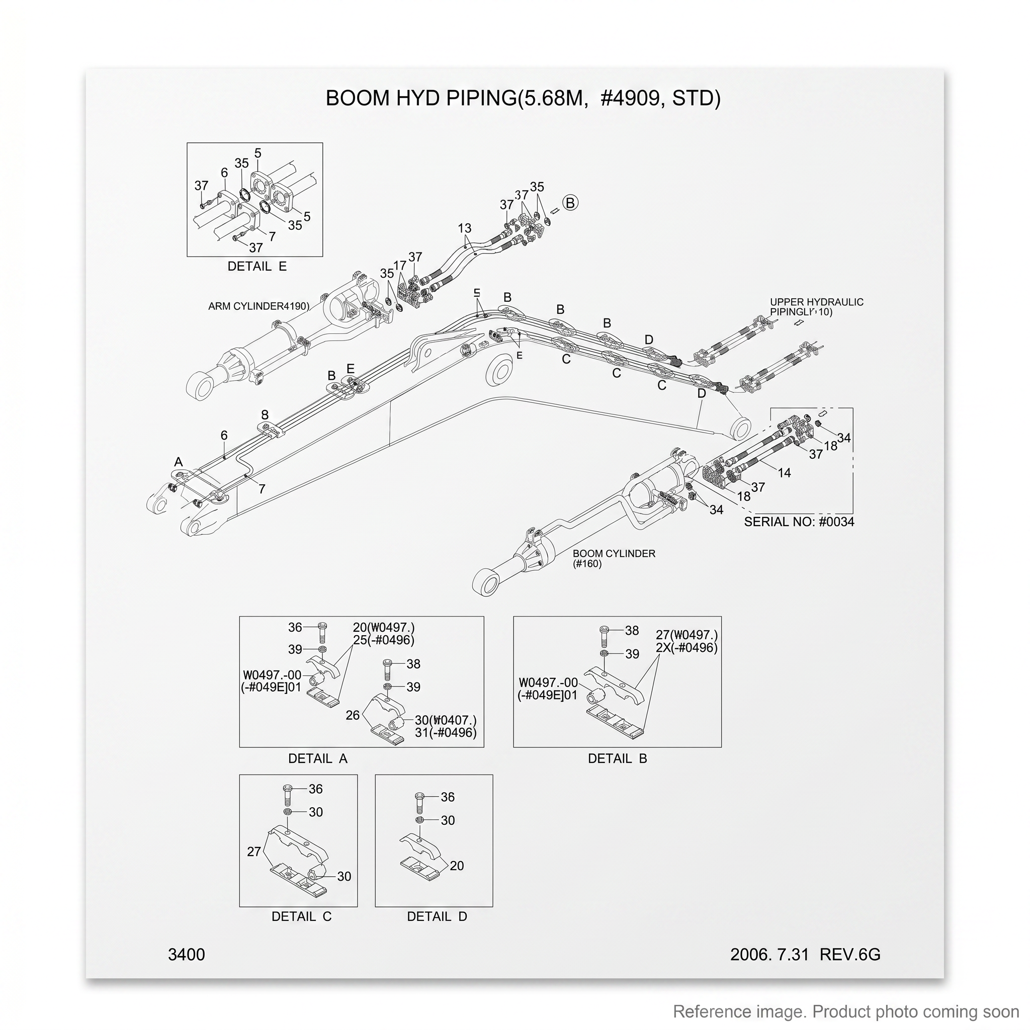 Hyundai 31EH50140 Spacer Pipe alternate angle product photo | stocked in BC, ships Canada-wide