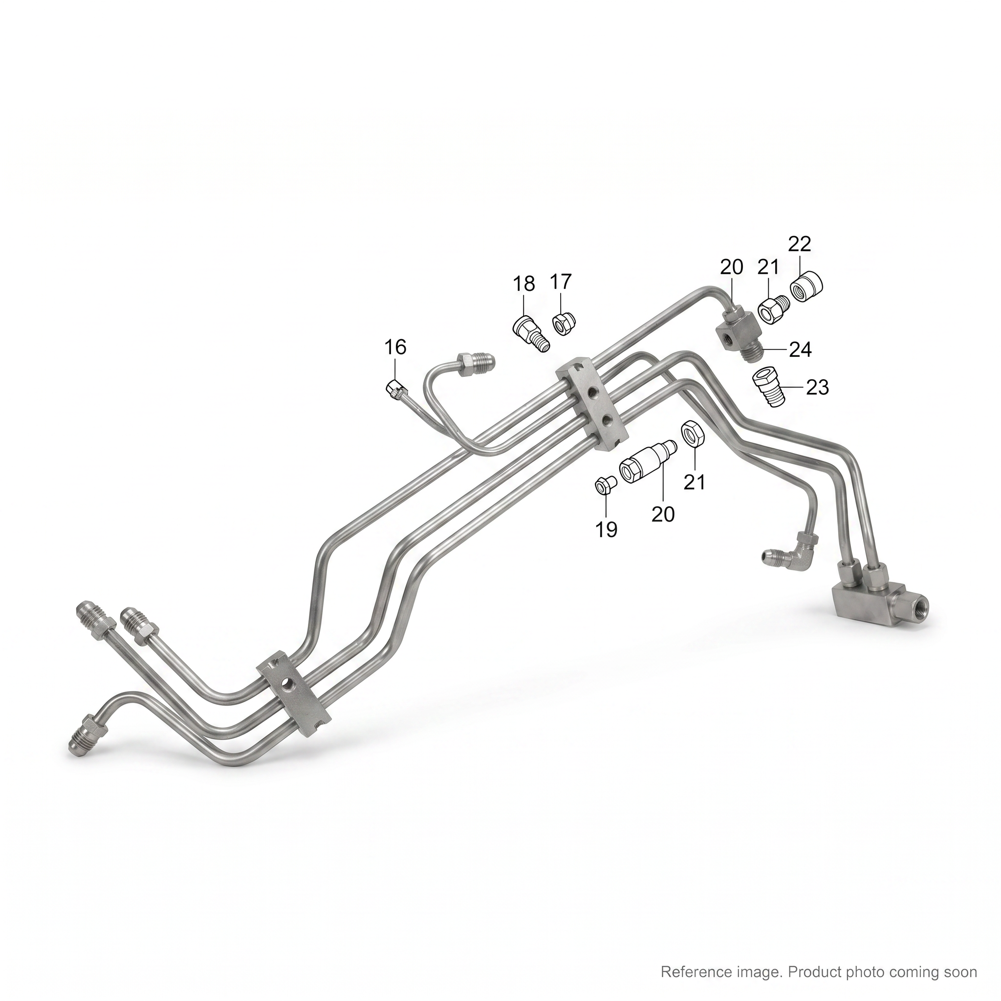 Hyundai 31L601541 Tube Assy three-quarter angle product photo | stocked in BC, ships Canada-wide