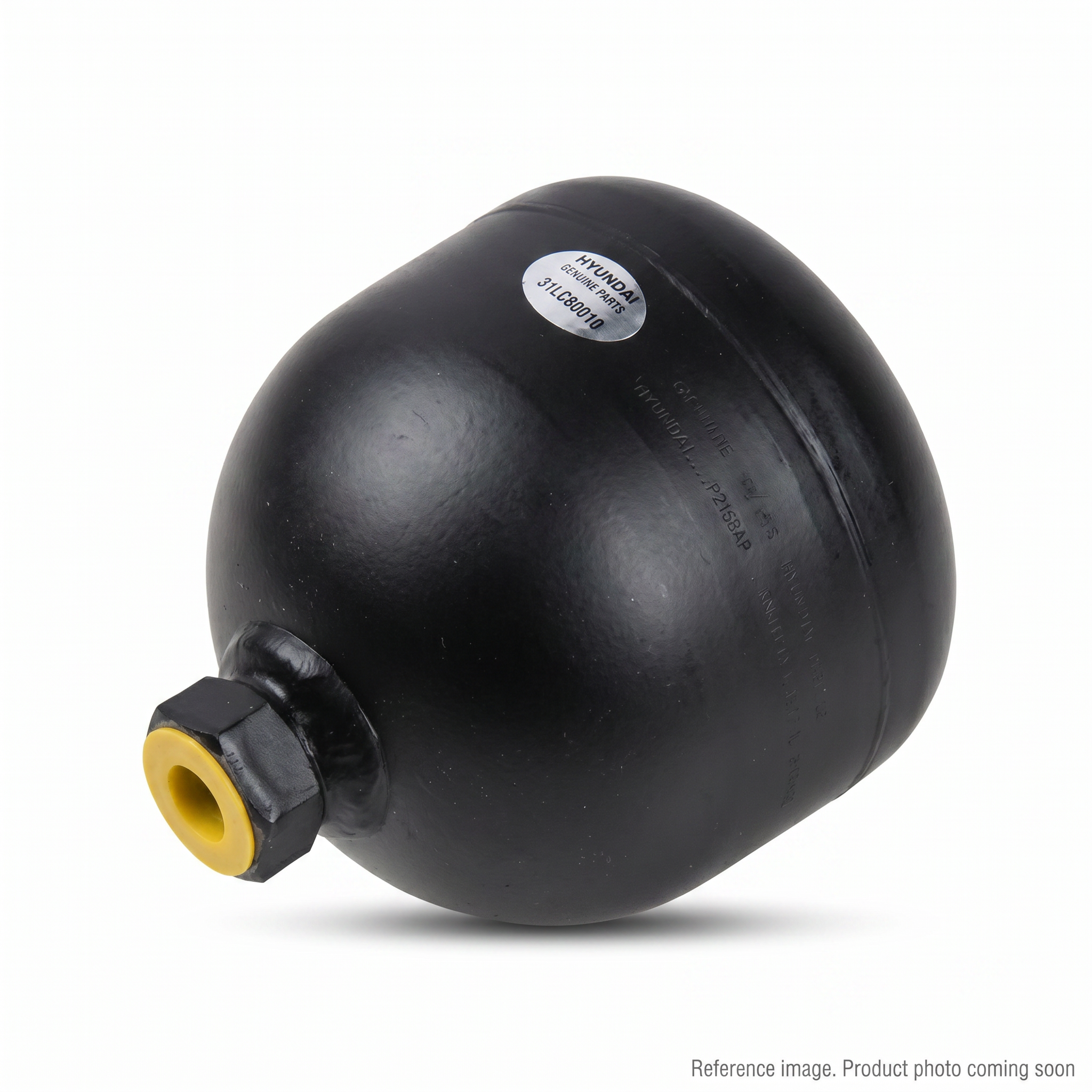 Hyundai OEM 31LC80010 Hydraulic Accumulators three-quarter angle product photo | stocked in BC, ships Canada-wide