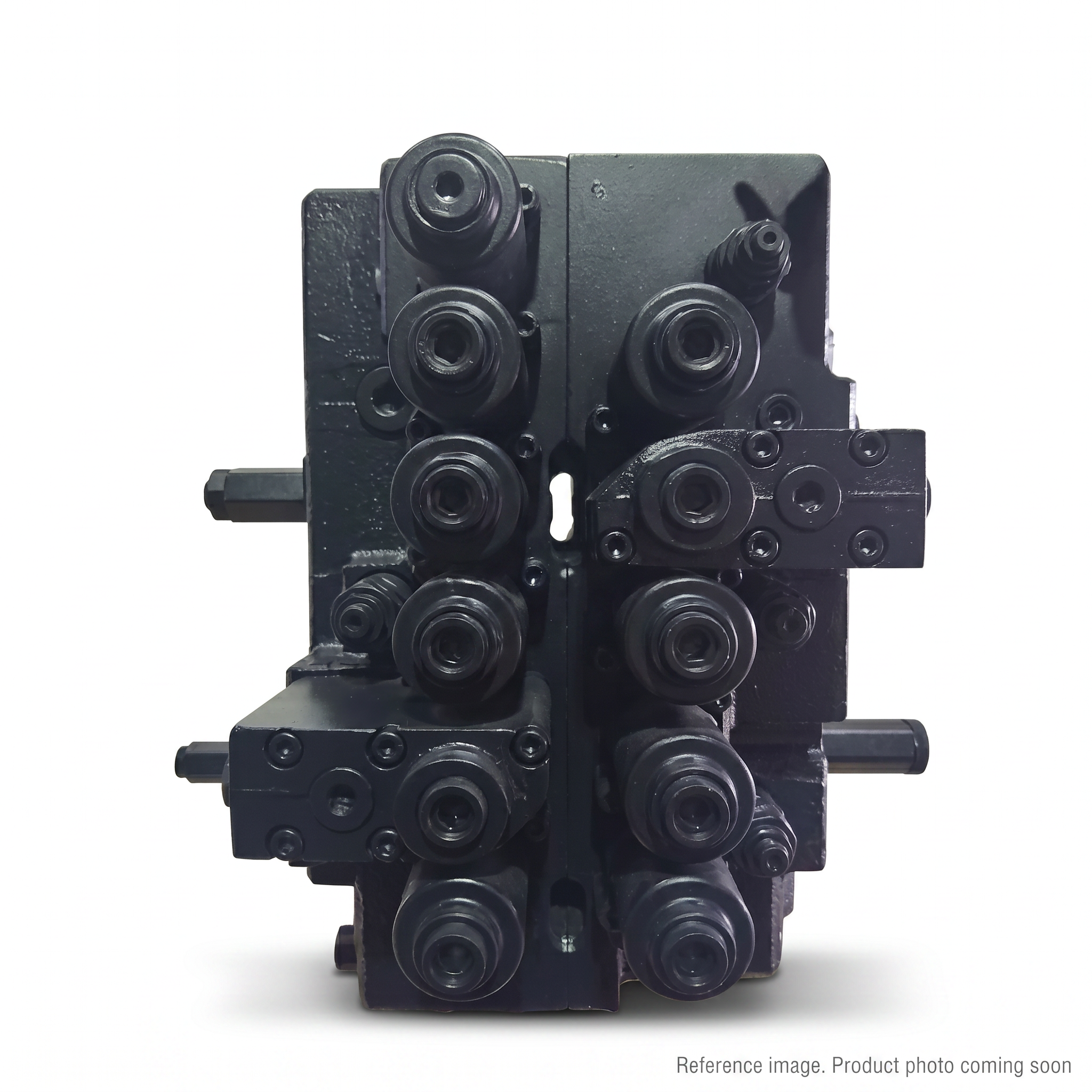 Hyundai 31M556160 Hydraulic Valves three-quarter angle product photo | stocked in BC, ships Canada-wide