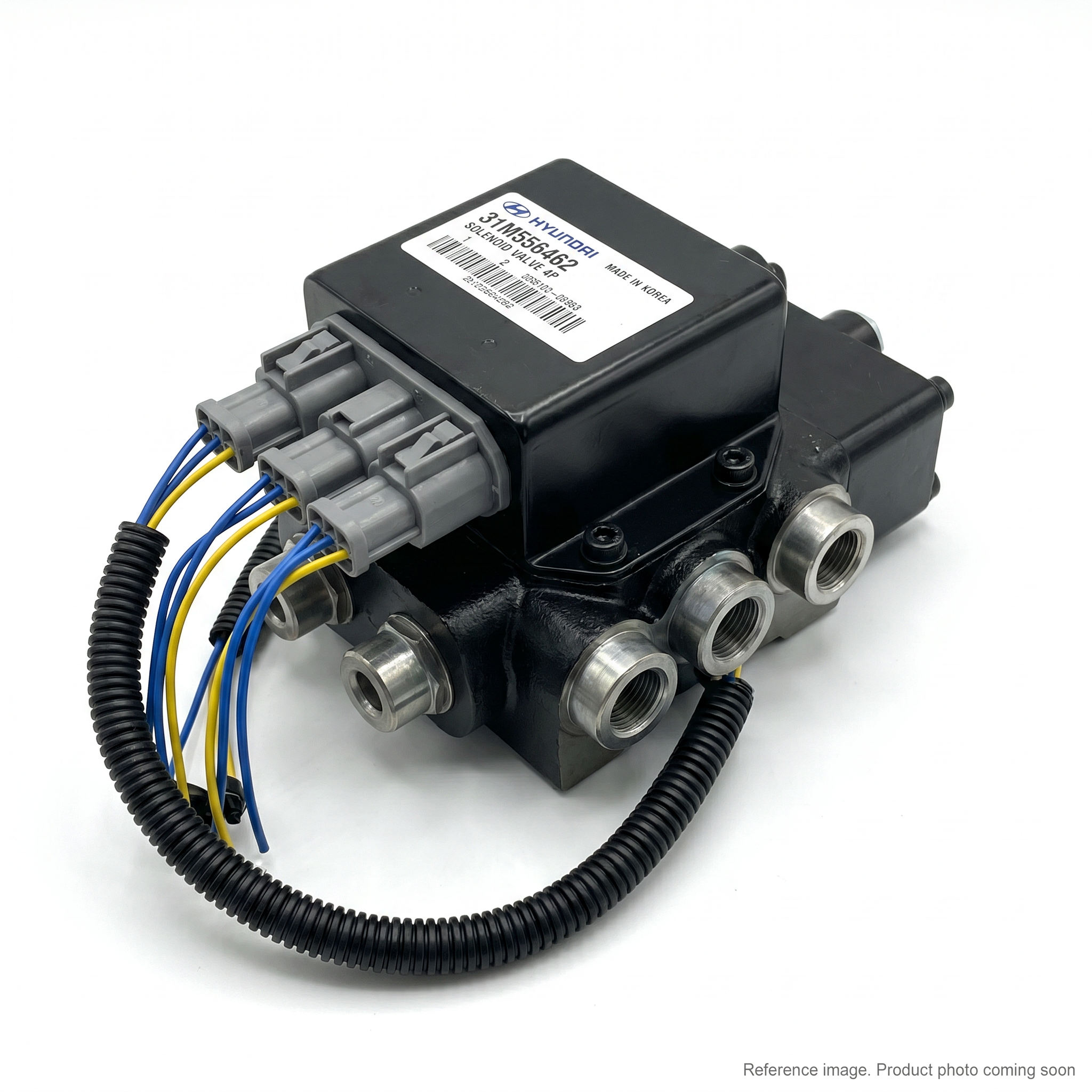 Hyundai 31M556462 Solenoid Valve 4P three-quarter angle product photo | stocked in BC, ships Canada-wide