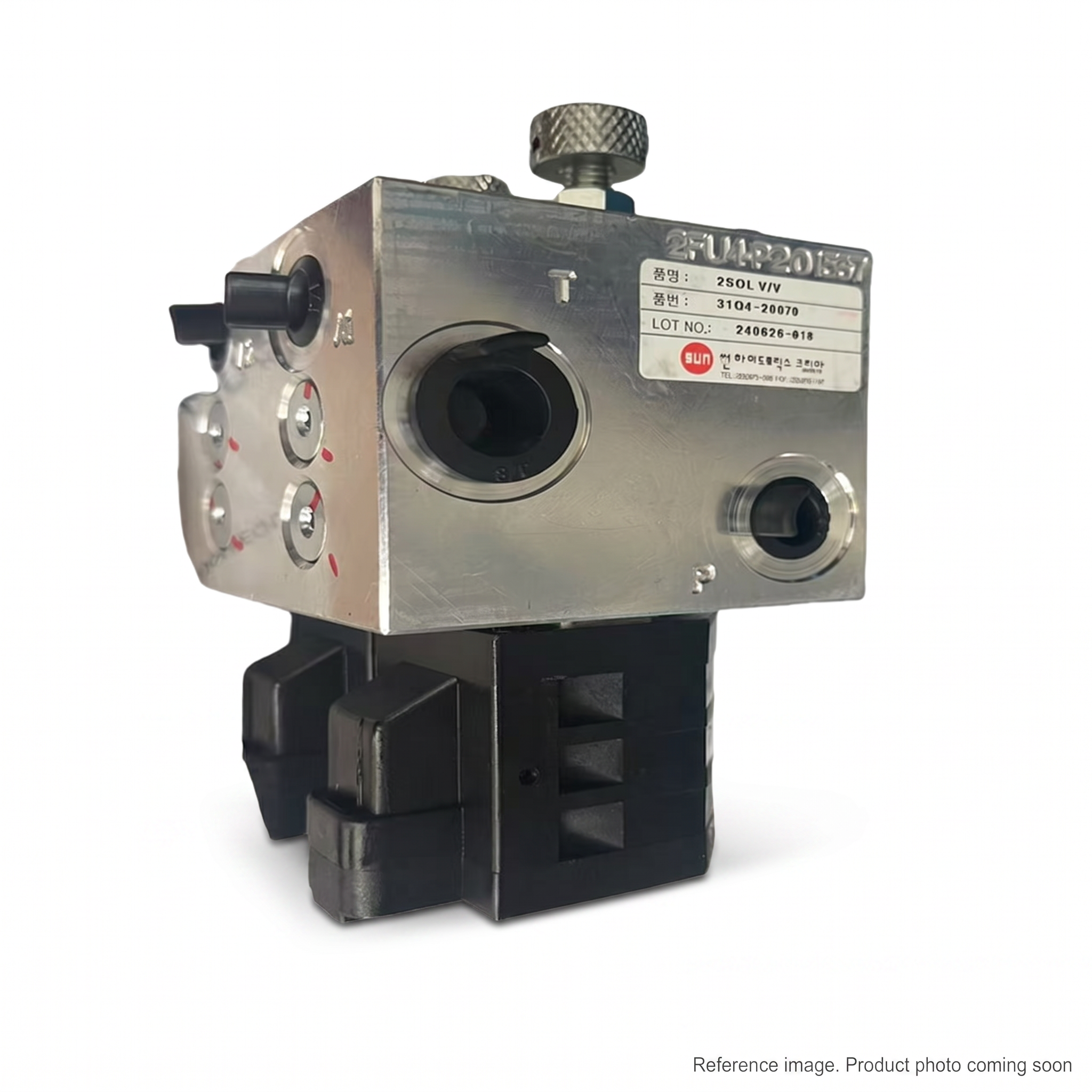 Hyundai 31MH20050 Hydraulic Valves alternate angle product photo | stocked in BC, ships Canada-wide