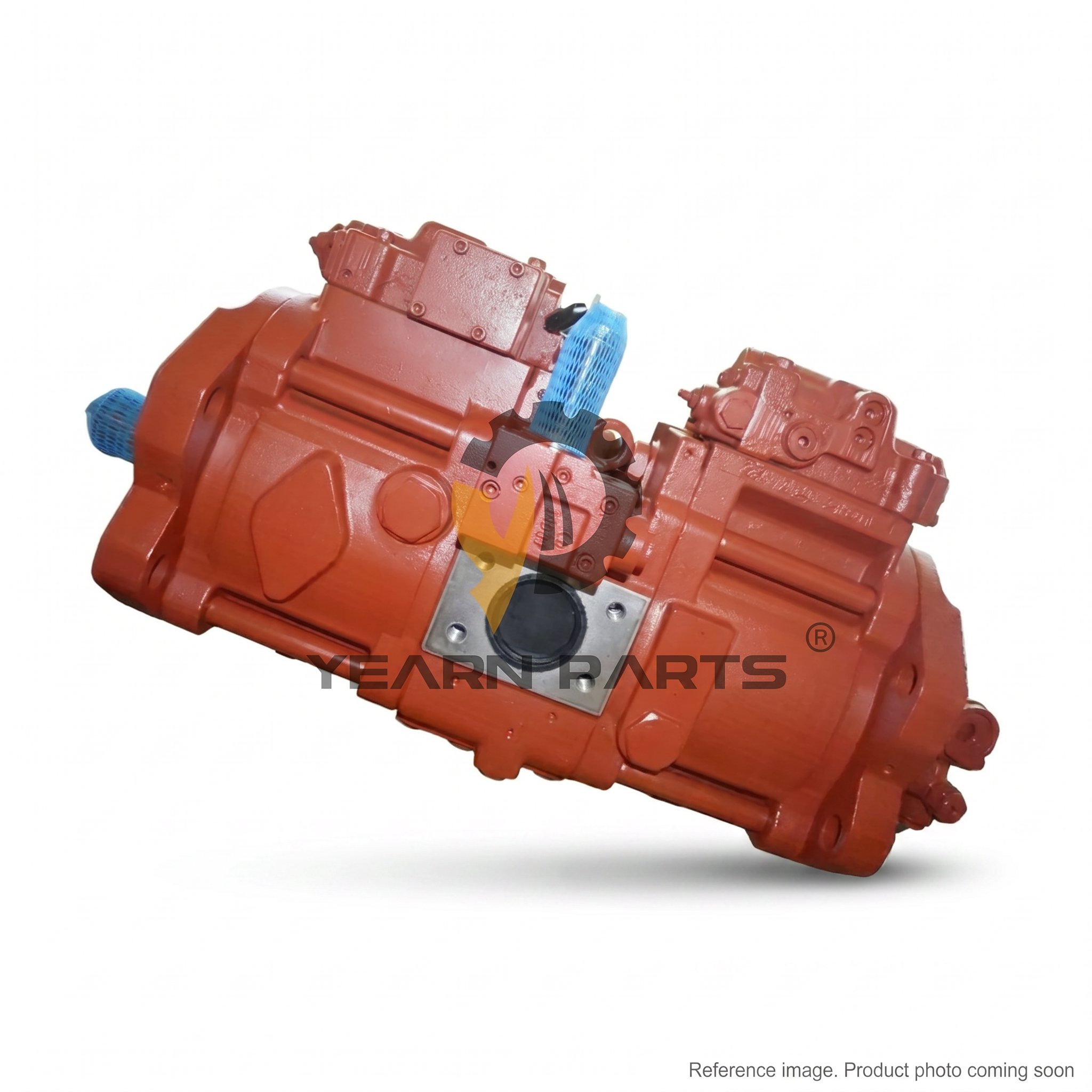 Hyundai 31N910010 Hydraulic Main Pump three-quarter angle product photo | stocked in BC, ships Canada-wide