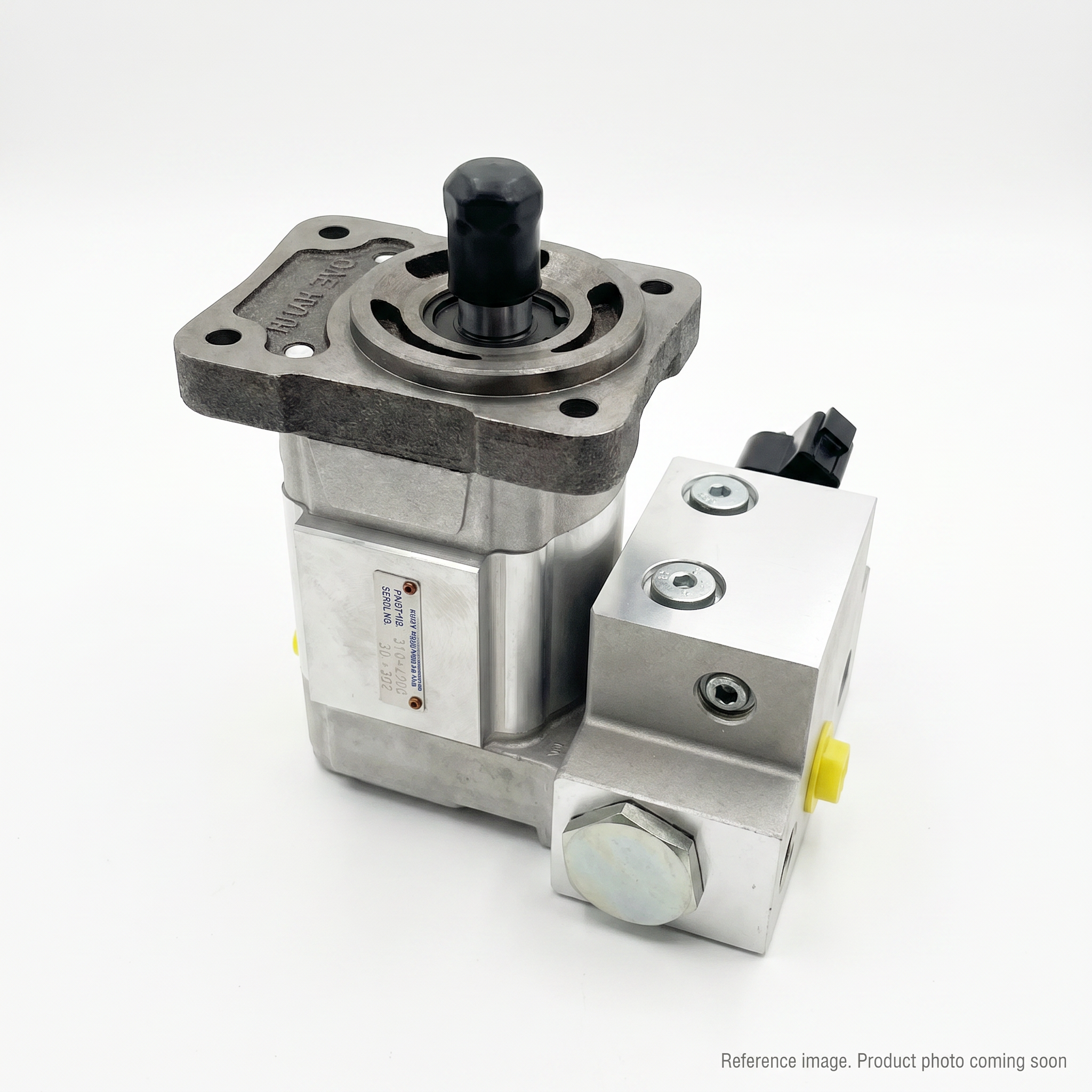 Hyundai 31Q430202 Hydraulic Fan Motors three-quarter angle product photo | stocked in BC, ships Canada-wide