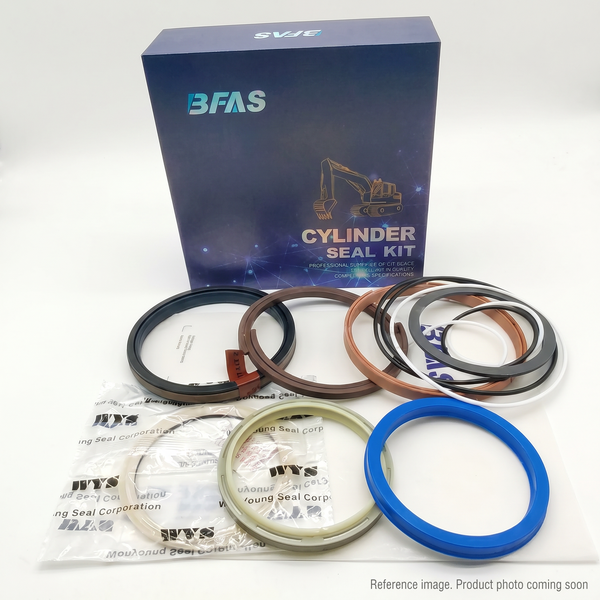 Hyundai Construction Equipment 31Y115540 Hydraulic Seals three-quarter angle product photo | stocked in BC, ships Canada-wide