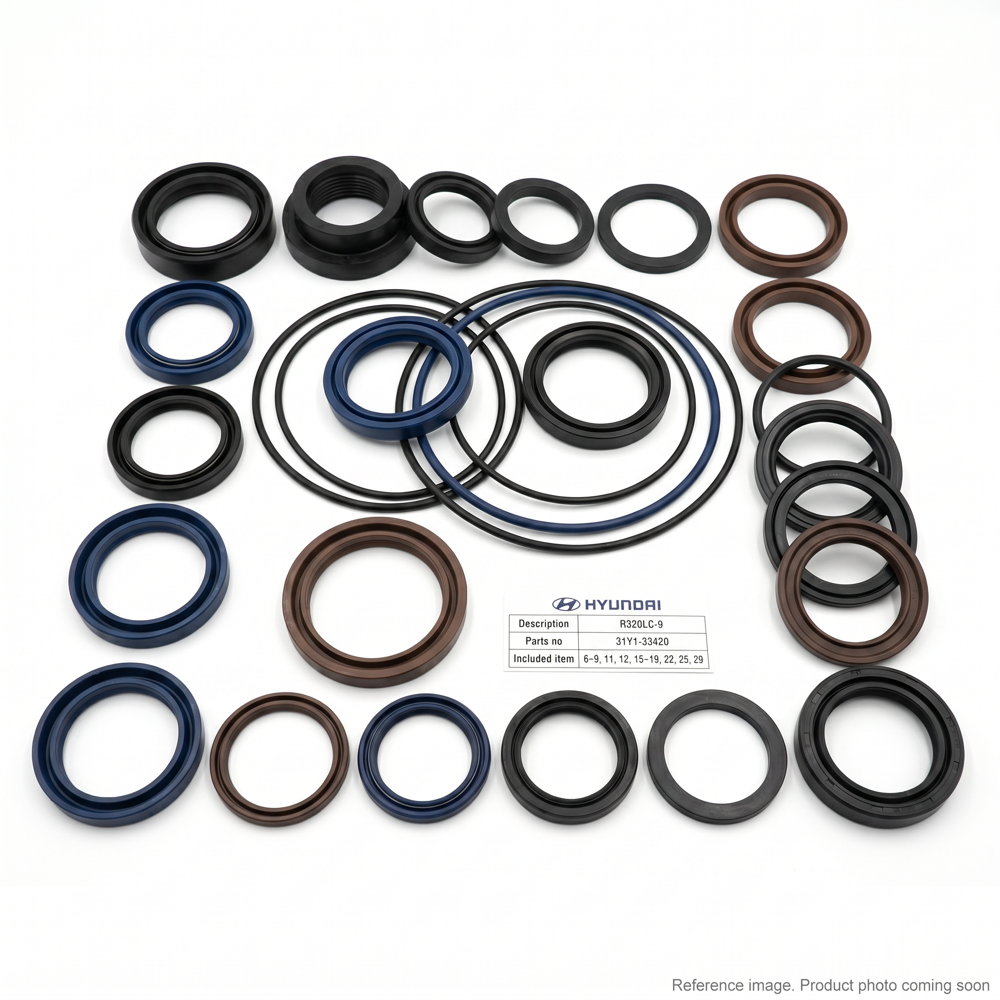 Hyundai 31Y133420 Hydraulic Seals front product photo | stocked in BC, ships Canada-wide