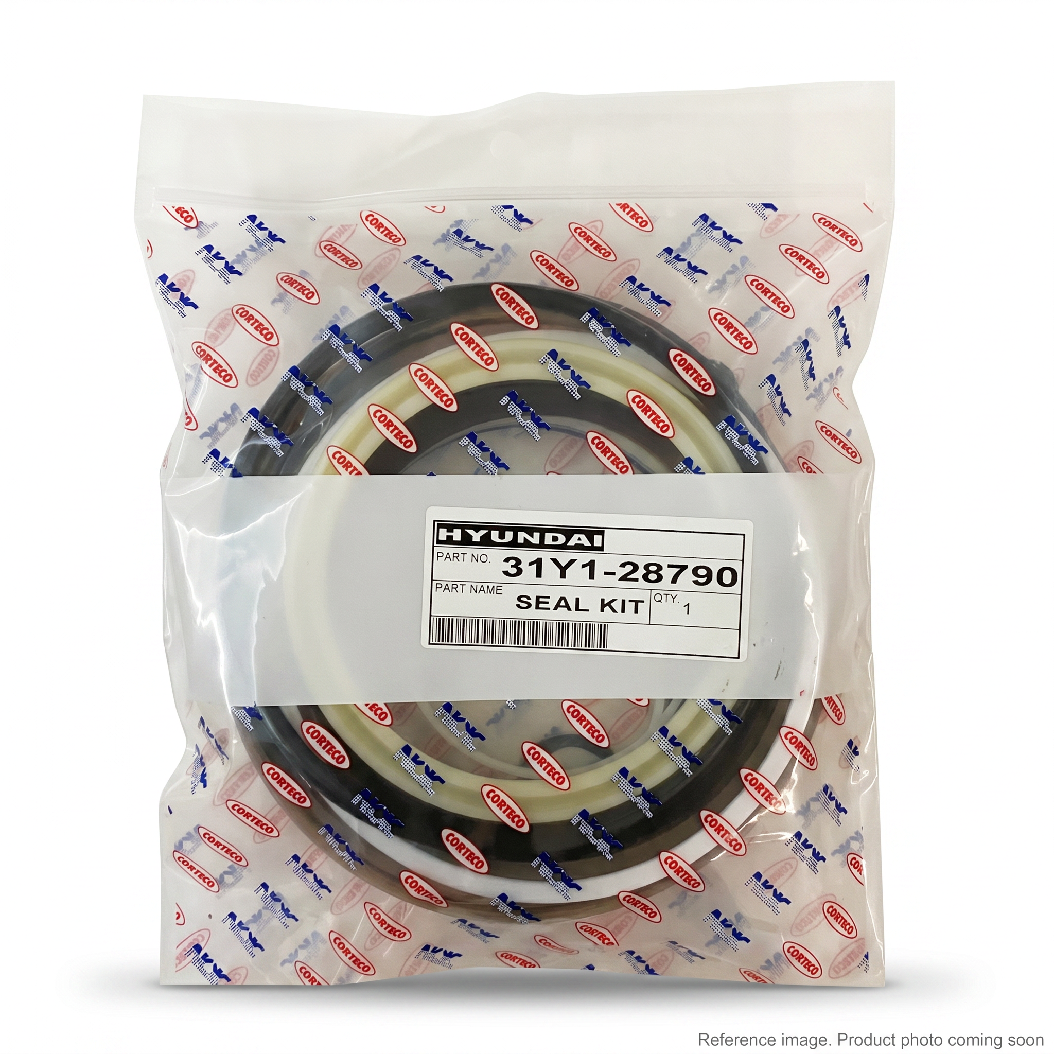 Hyundai 31Y207860N Hydraulic Seals three-quarter angle product photo | stocked in BC, ships Canada-wide