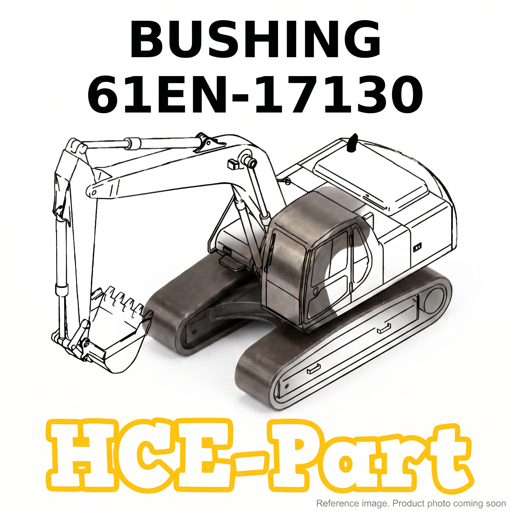 Hyundai 31YC11205 Pin Bushing three-quarter angle product photo | stocked in BC, ships Canada-wide