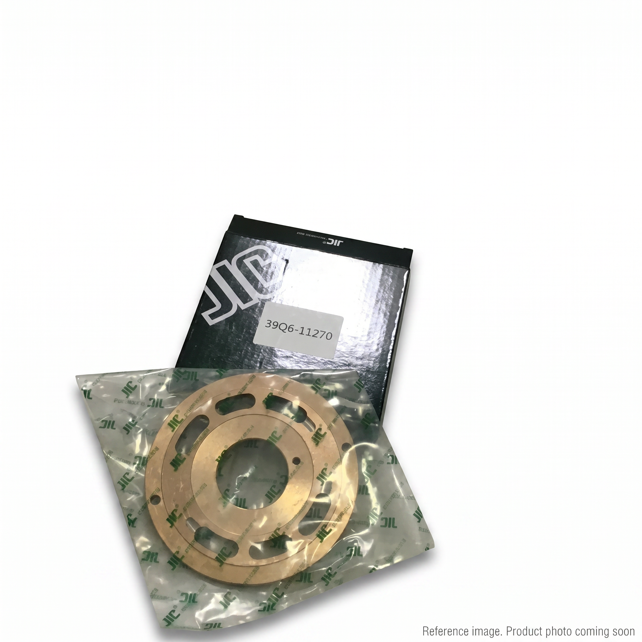 Hyundai 39QB11270 Swing Motor Valve Plate three-quarter angle product photo | stocked in BC, ships Canada-wide