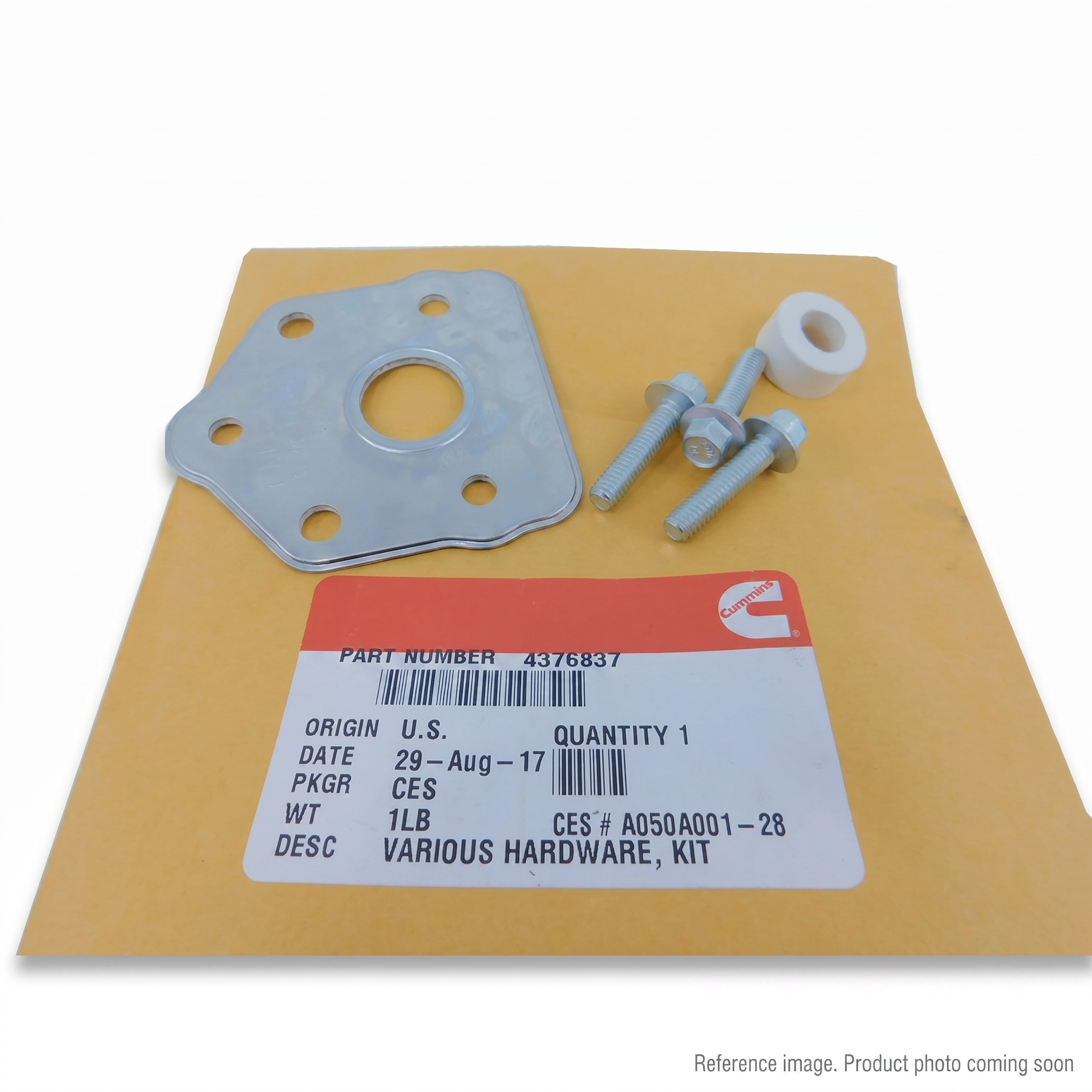 Cummins 4376837 Engine Hardware Kits three-quarter angle product photo | stocked in BC, ships Canada-wide