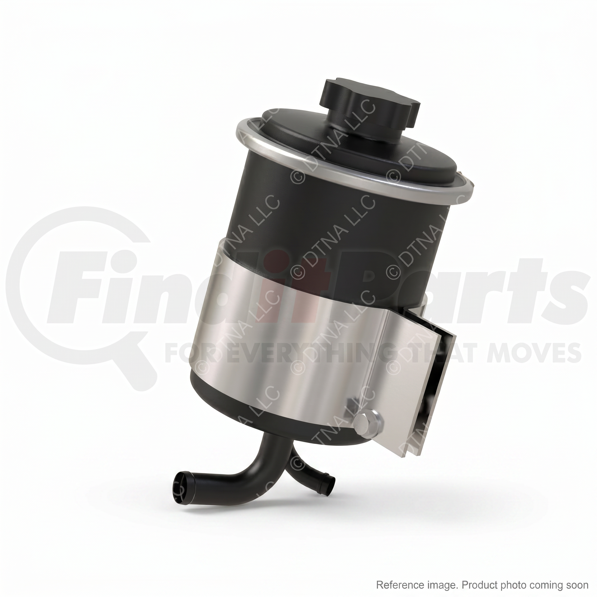 Freightliner 493704 Power Steering Reservoir alternate angle product photo | stocked in BC, ships Canada-wide