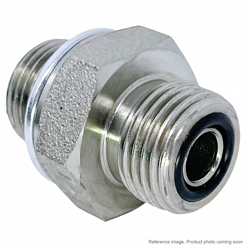 Adaptall 6002-16-16 straight hydraulic adapter 1 inch Male ORFS x Male BSPP
