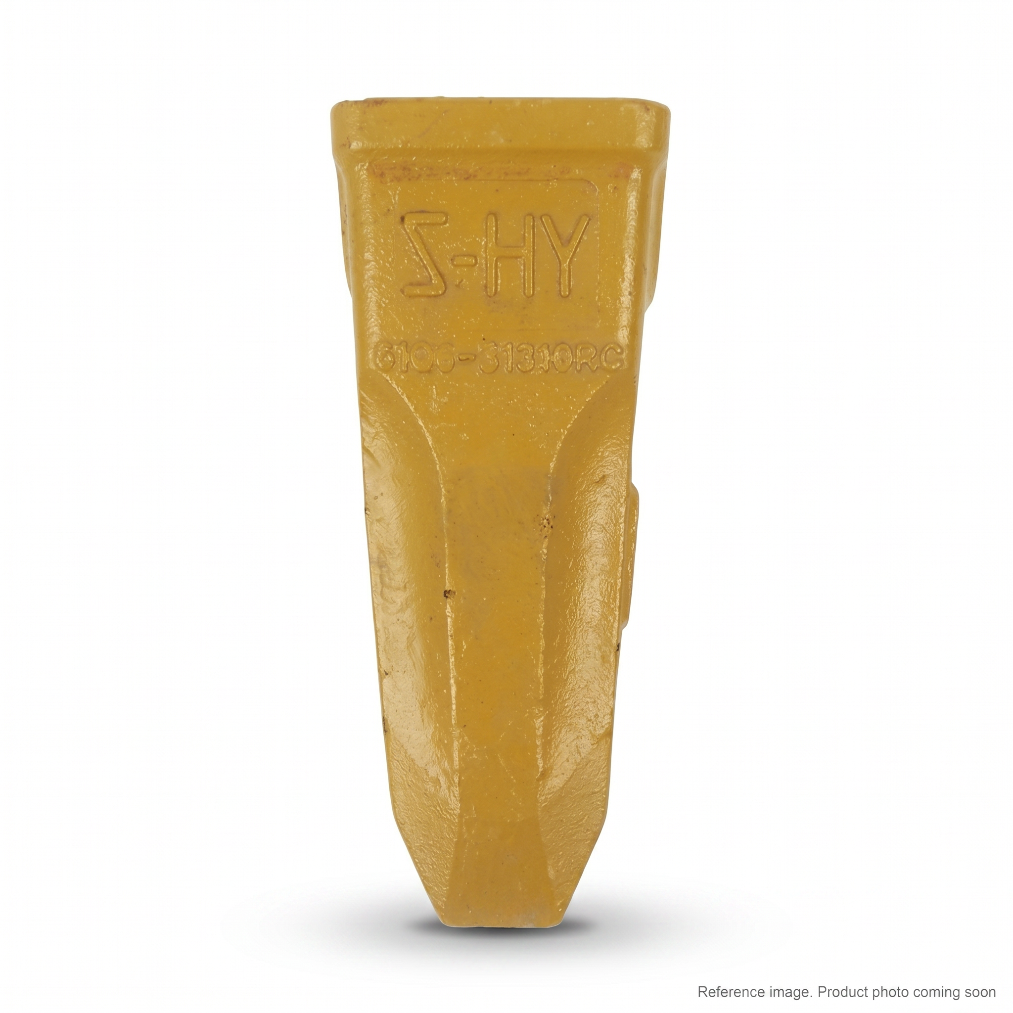 Hyundai 61Q604090 Bucket Tooth front product photo | stocked in BC, ships Canada-wide