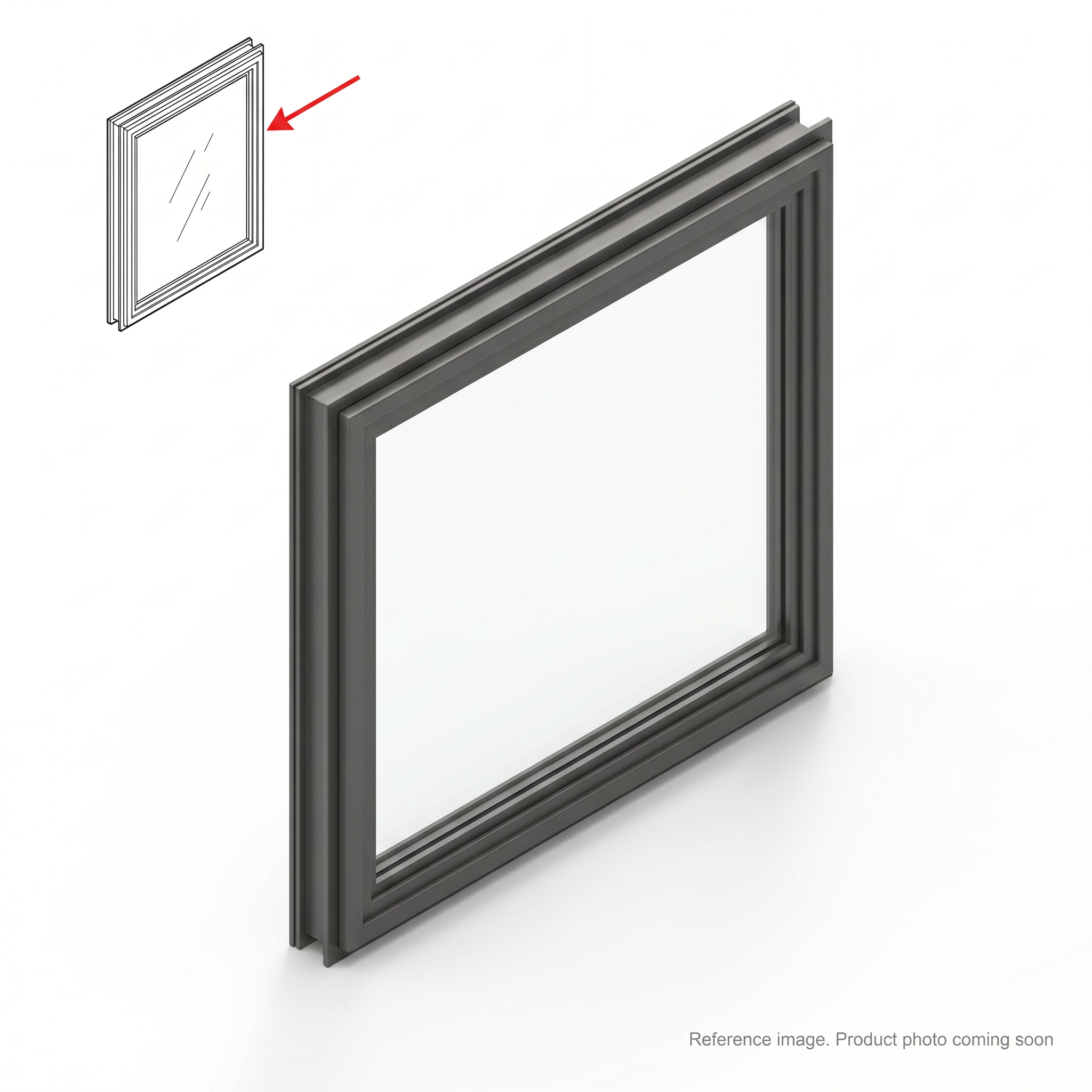 Hyundai 71EH11860 Cab Sash three-quarter angle product photo | stocked in BC, ships Canada-wide