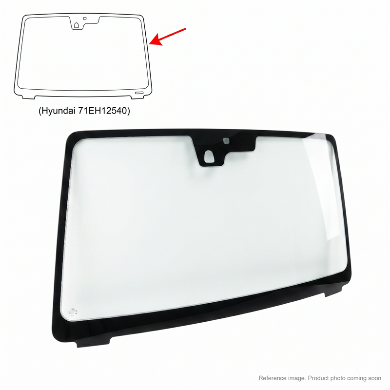 OEM-spec Hyundai 71EH12540 cab glass panel for R200NLC-3 R210LC-3 Robex 290LC-3 excavators