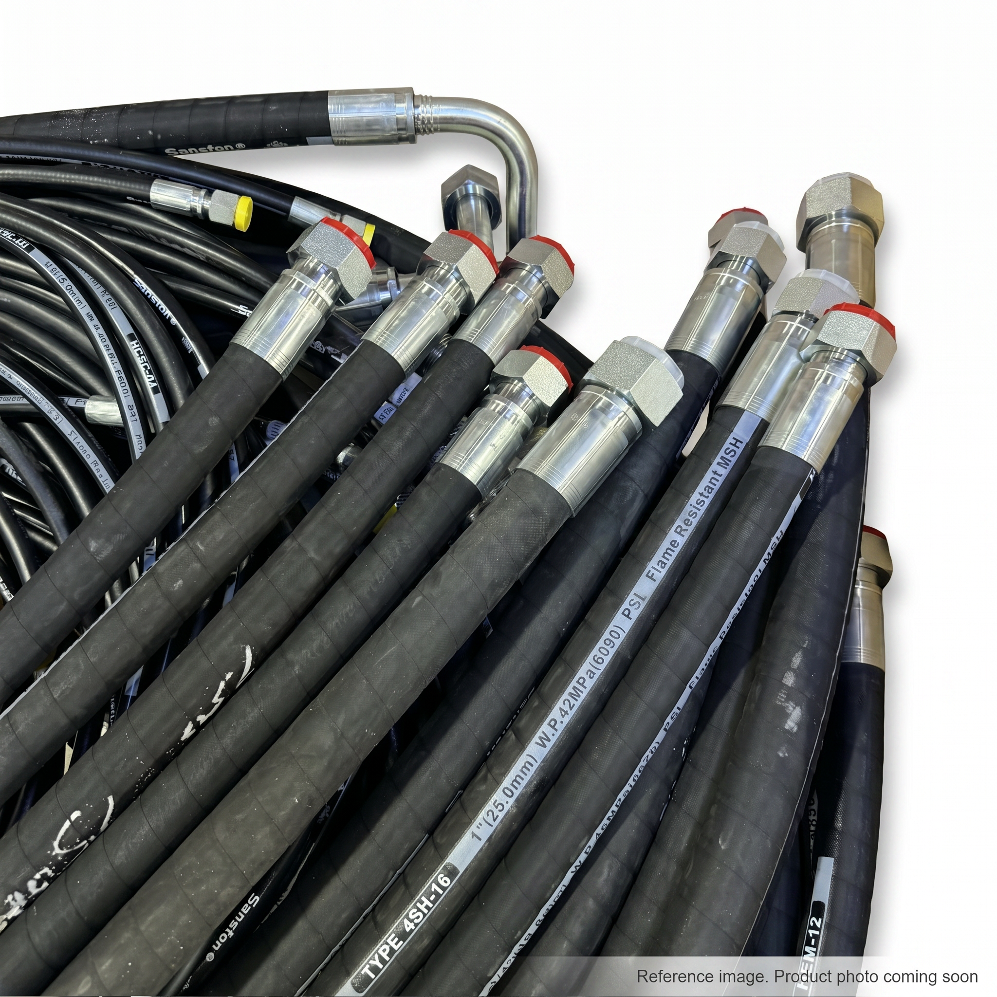 XCMG 800141471 Hoses alternate angle product photo | stocked in BC, ships Canada-wide