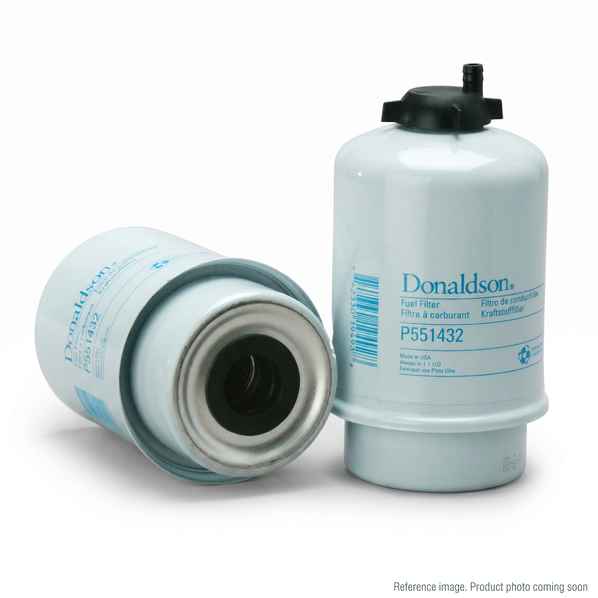 Donaldson 800163276 Fuel Filter three-quarter angle product photo | stocked in BC, ships Canada-wide