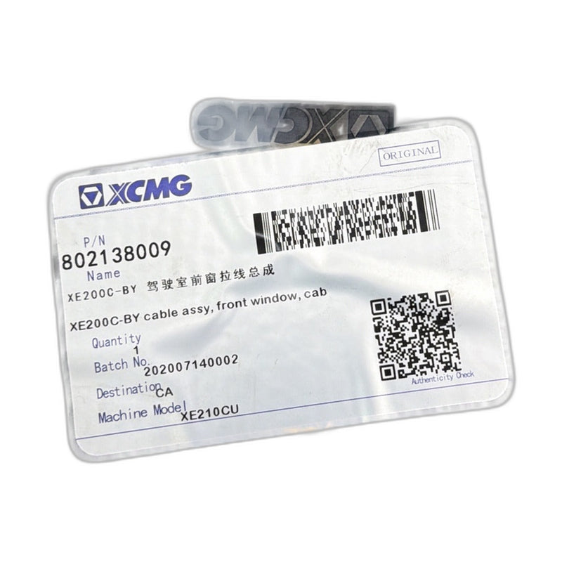 XCMG 802138009 Cable Assembly OEM Heavy Equipment Part