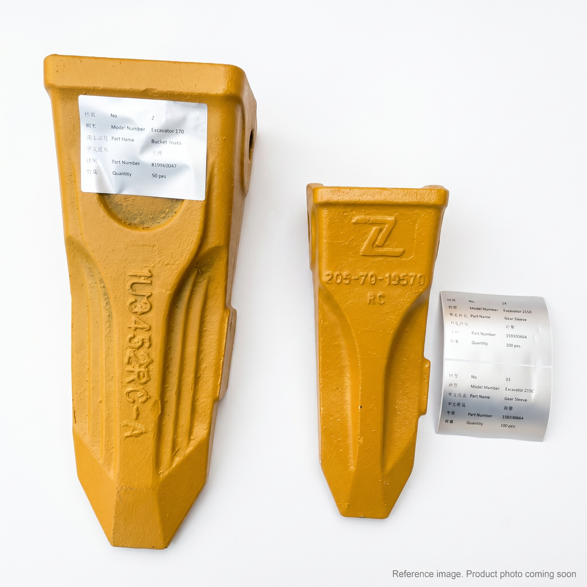 XCMG 819962907 Bucket Teeth three-quarter angle product photo | stocked in BC, ships Canada-wide