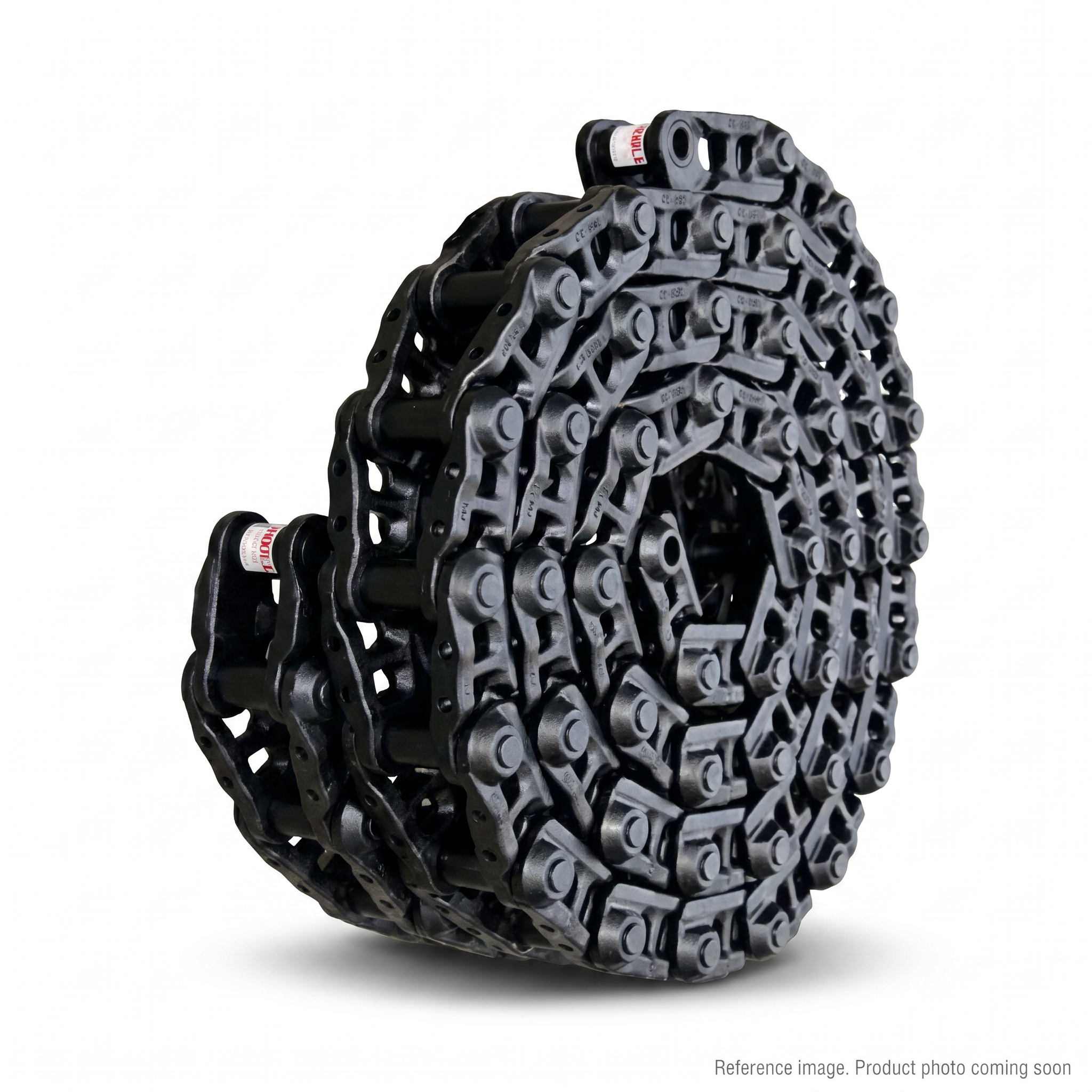 Hyundai 81EM20120 Track Link Left Hand three-quarter angle product photo | stocked in BC, ships Canada-wide