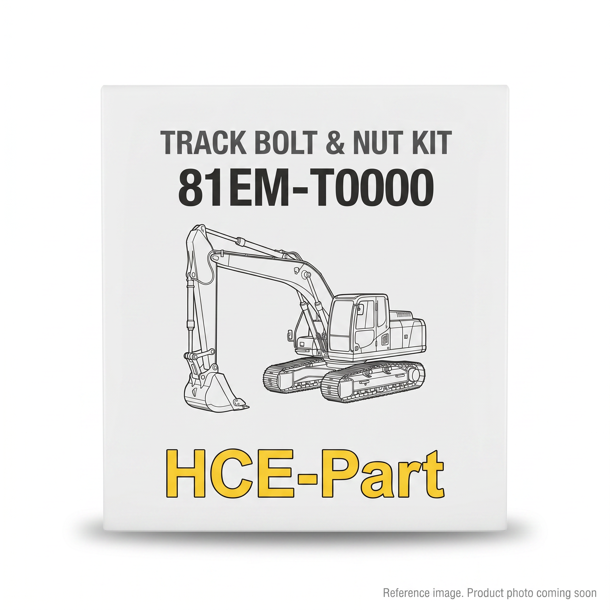 HD Hyundai Infracore 81EMT0000 Track Bolts & Nuts alternate angle product photo | stocked in BC, ships Canada-wide