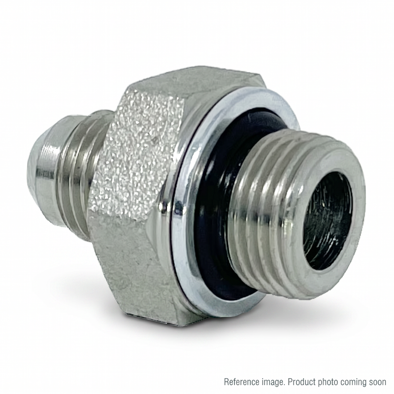 Adaptall 9002-08-06 straight hydraulic adapter 1/2 male JIC 3/8 male BSPP
