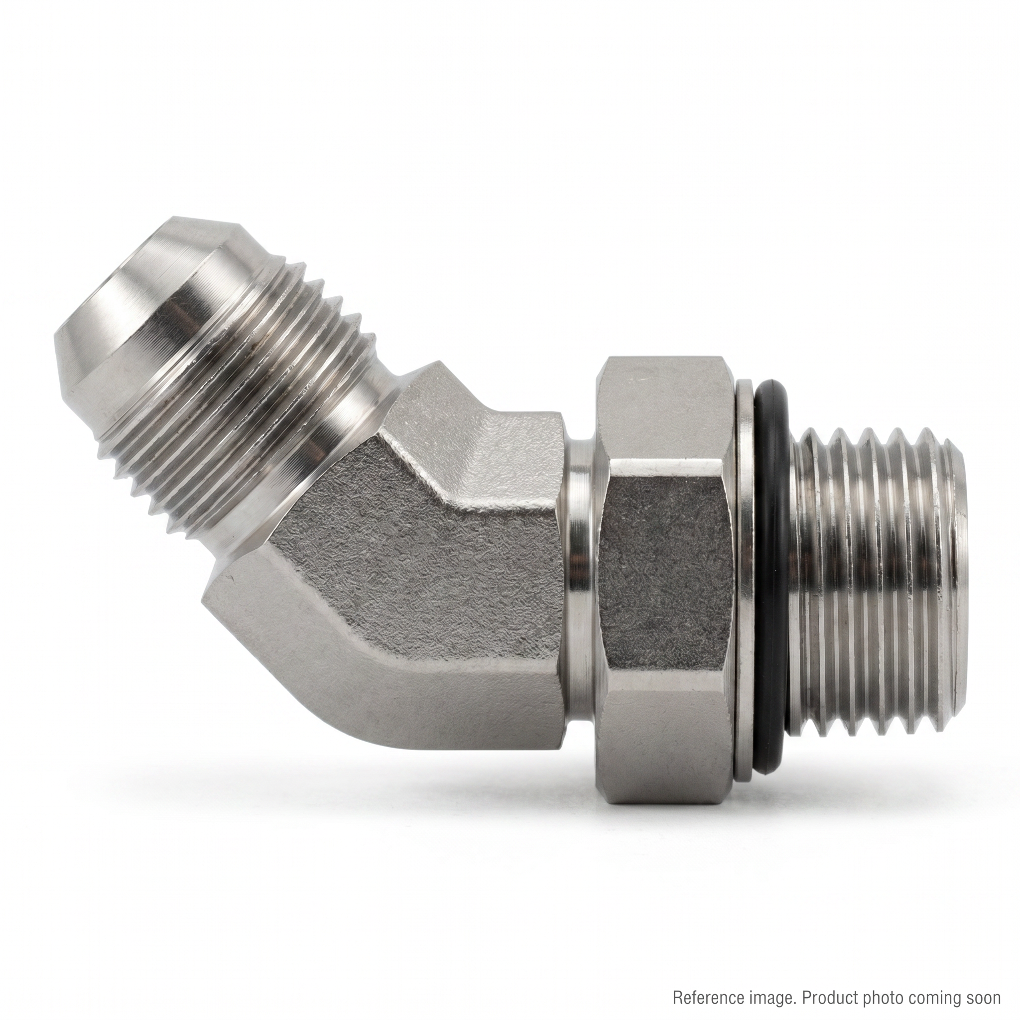 Adaptall 9058-06-06 Hydraulic Adapters three-quarter angle product photo | stocked in BC, ships Canada-wide