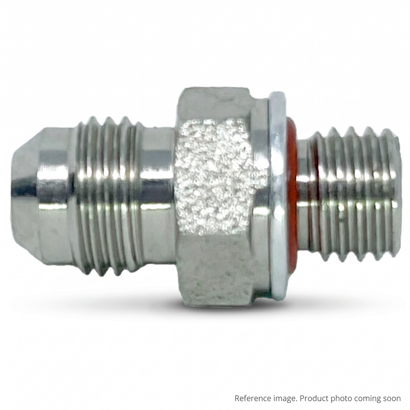 Adaptall 9068-06-14 hydraulic adapter 3/8 male JIC M14 male metric port