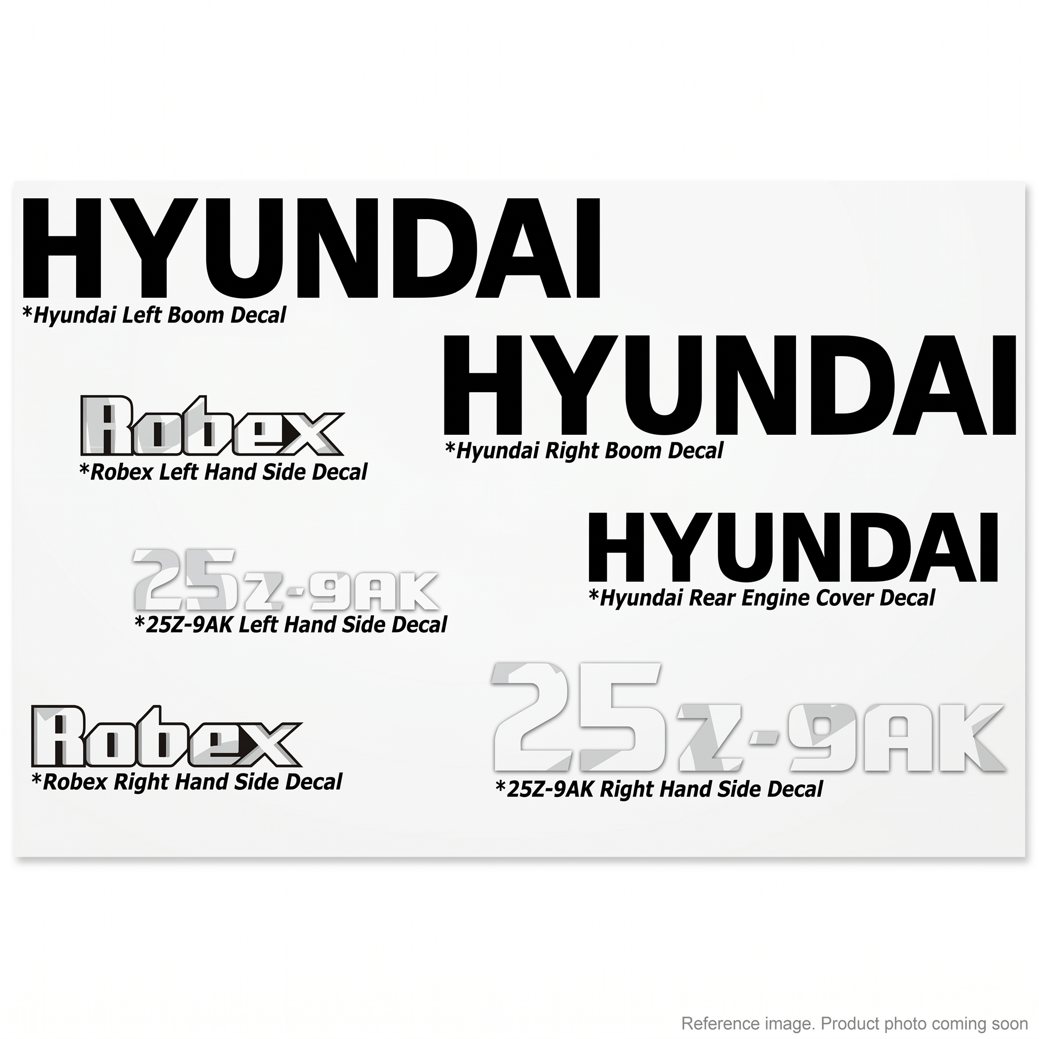 Hyundai 91EN11211 Decal Model Name front product photo | stocked in BC, ships Canada-wide