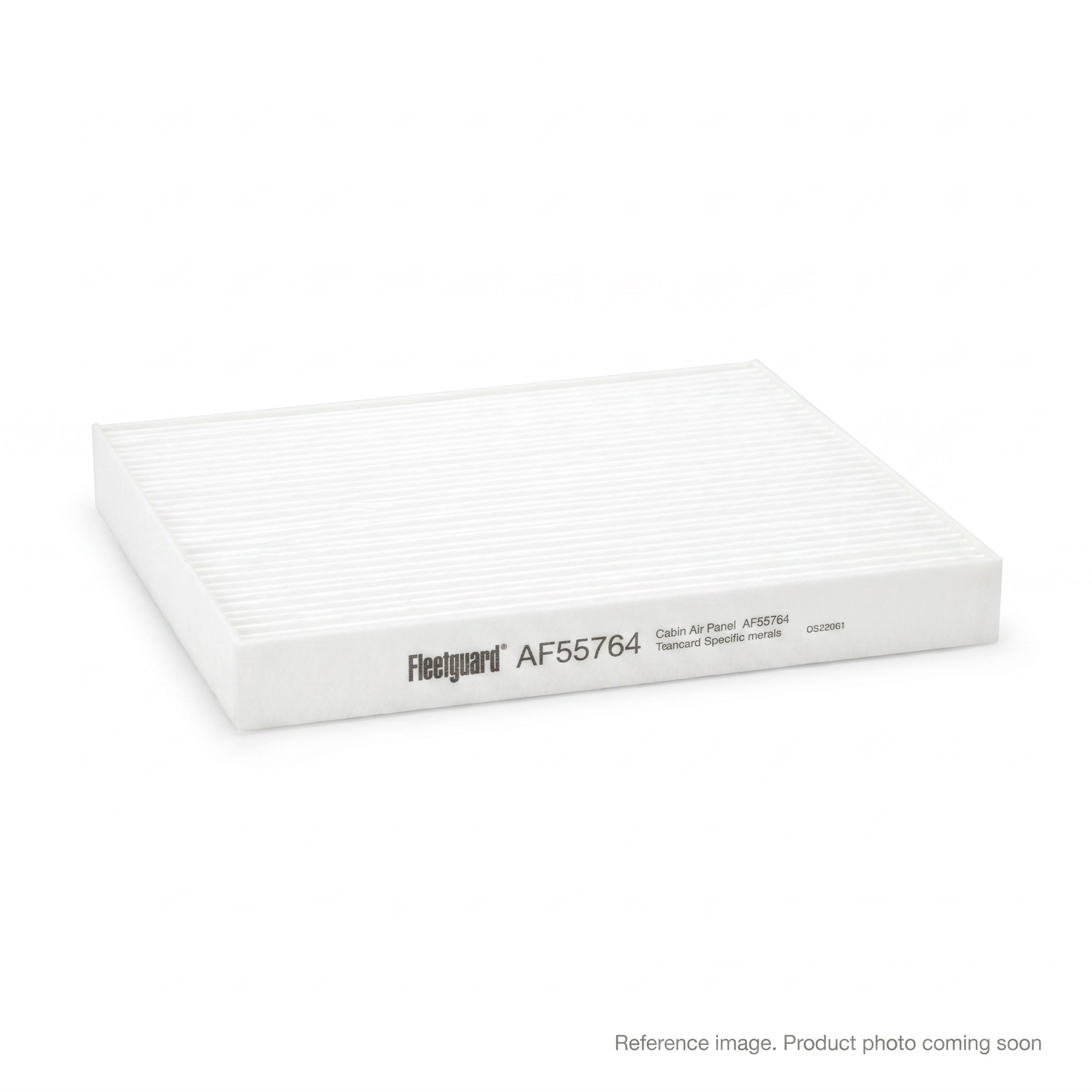 Fleetguard AF55764 Cabin Air Panel alternate angle product photo | stocked in BC, ships Canada-wide