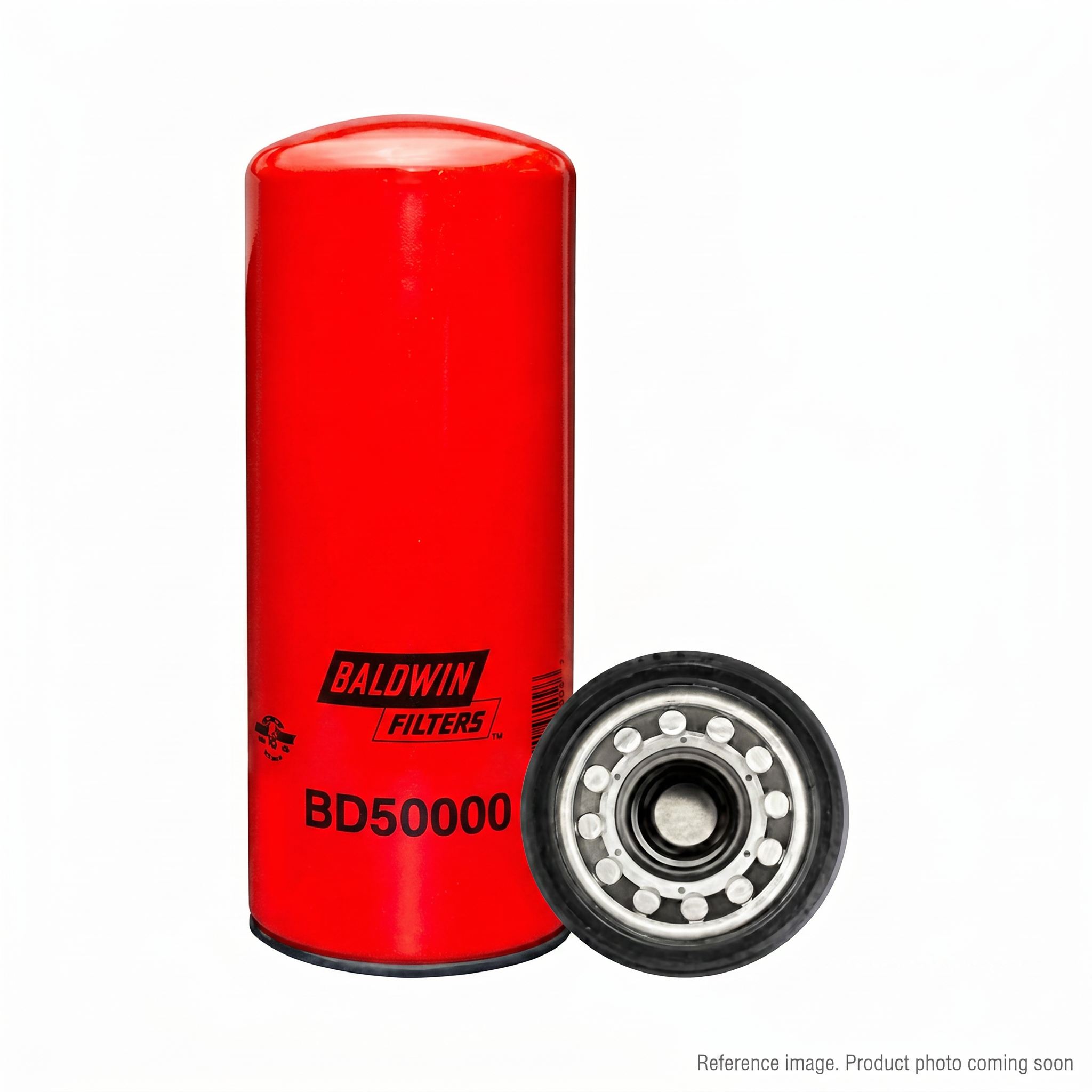 Baldwin B7511 Lube Spin-On Oil Filter three-quarter angle product photo | stocked in BC, ships Canada-wide
