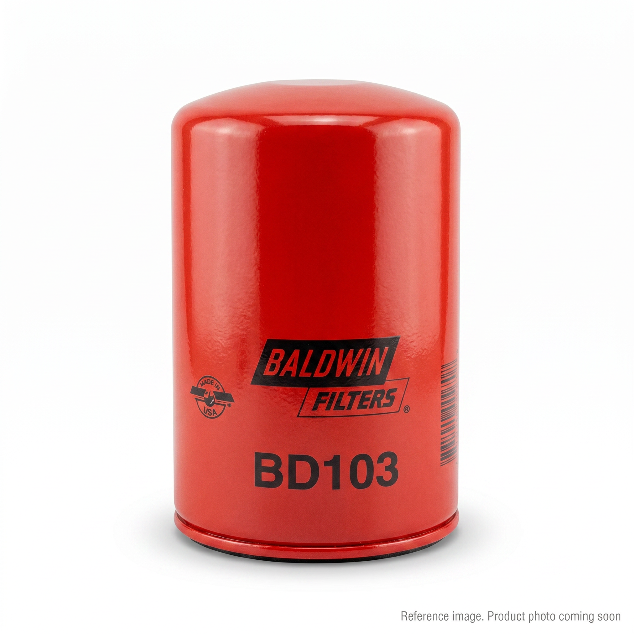 Baldwin BD103 Dual-Flow Lube Spin-On Oil Filter front product photo | stocked in BC, ships Canada-wide
