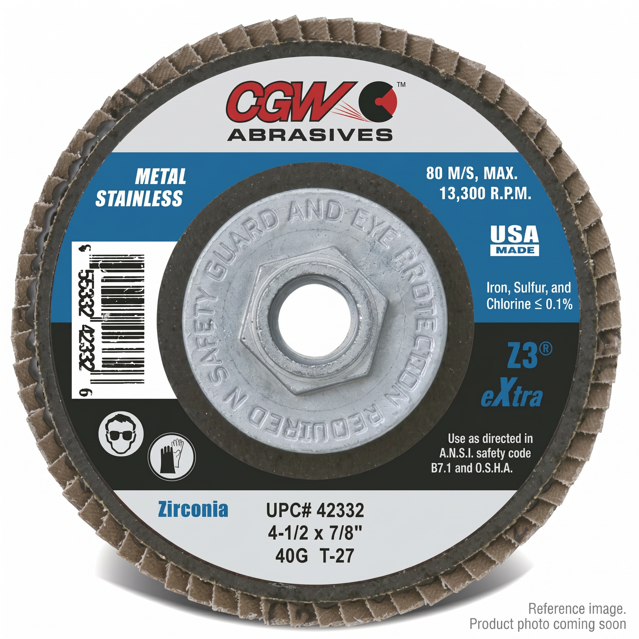 CGW CGW42564 Abrasives three-quarter angle product photo | stocked in BC, ships Canada-wide